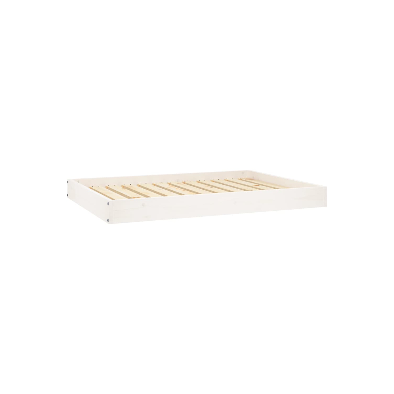 Lit pour chiens vidaXL blanc 101.5x74x9&nbsp;cm Pin massif