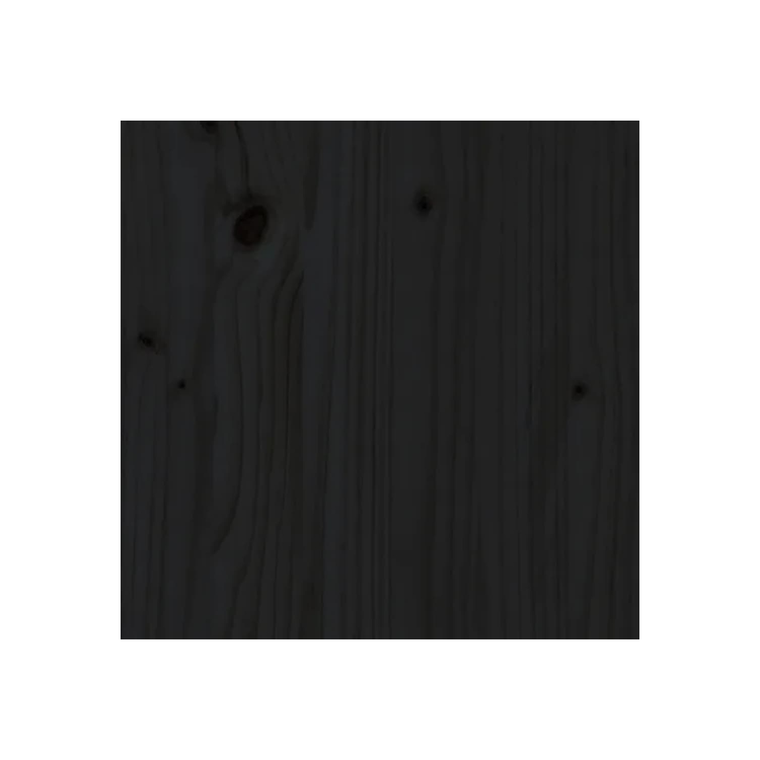 vidaXL Dog Bed Black 51.5x44x9 cm Solid Wood Pine