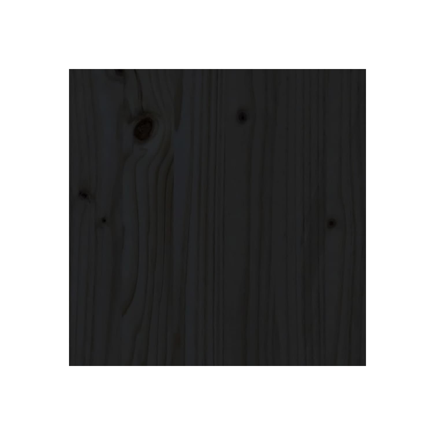 vidaXL Dog Bed Black 61.5x49x9 cm Solid Wood Pine