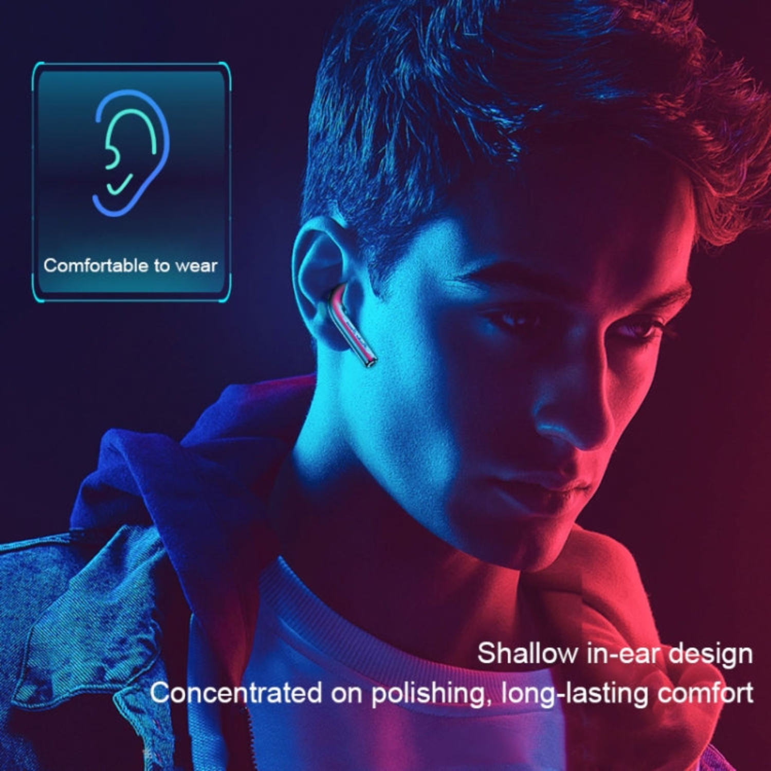 Écouteurs bouton sans fil Vanguard SeriesV50 de WEKOME