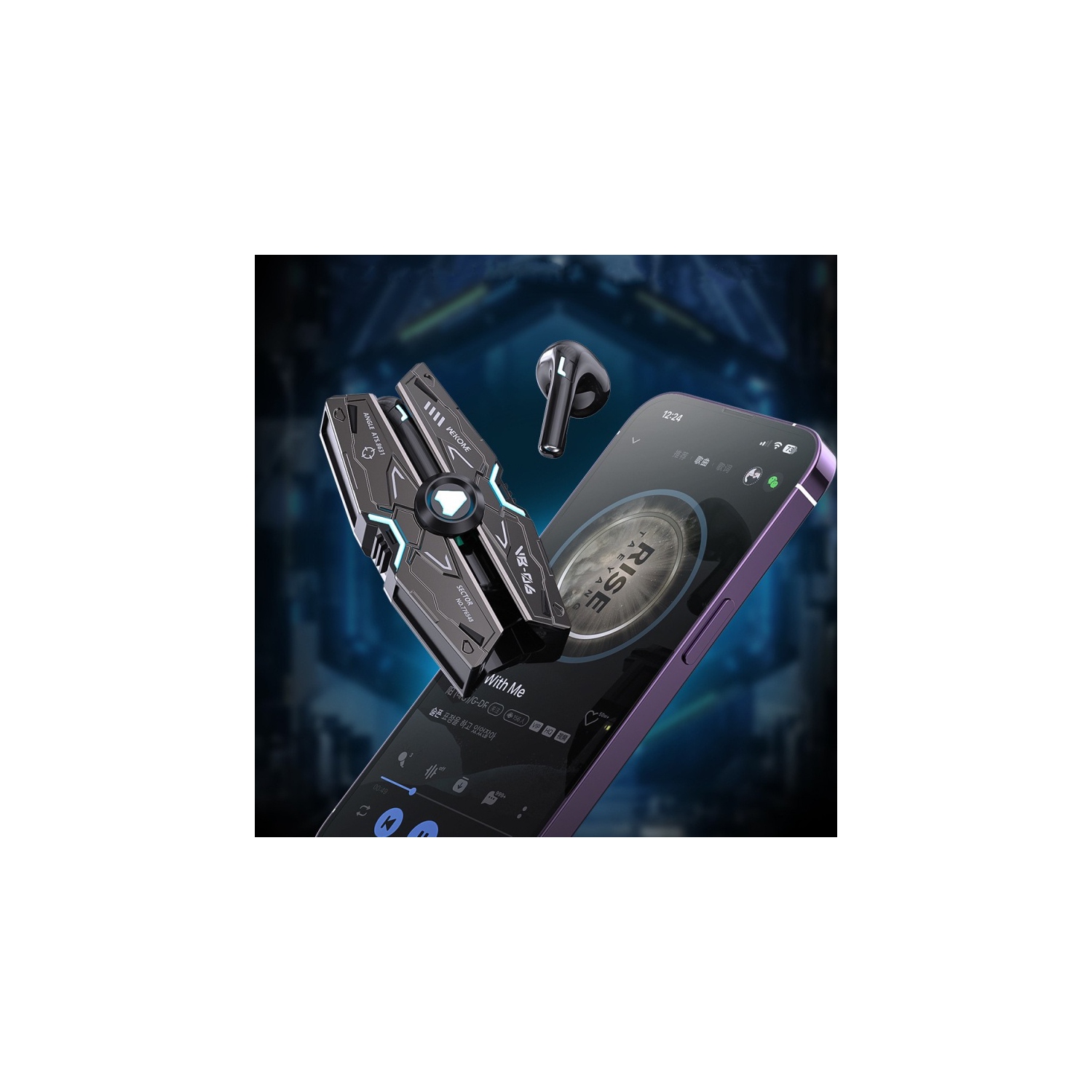 Écouteurs bouton sans fil de VB06 mm de WEKOME - Jaune