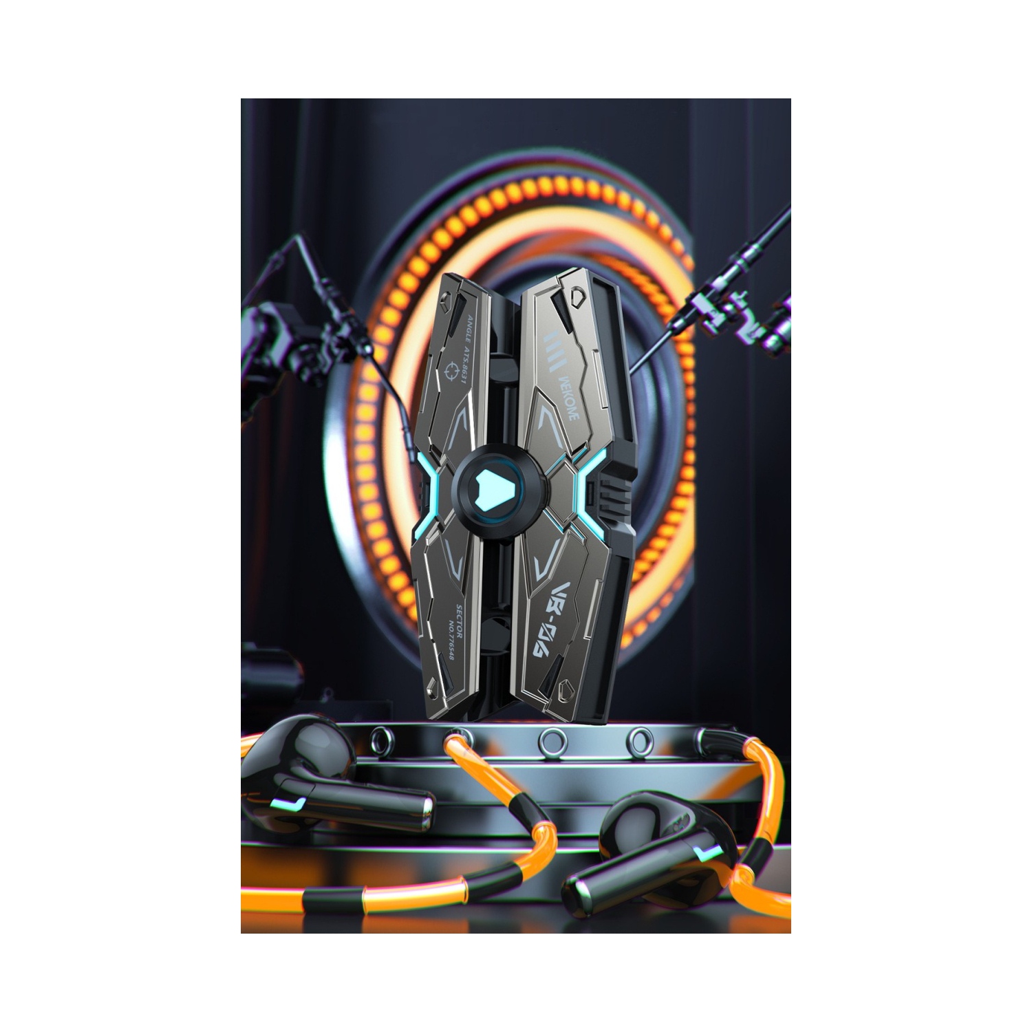 Écouteurs bouton sans fil de VB06 mm de WEKOME - Jaune