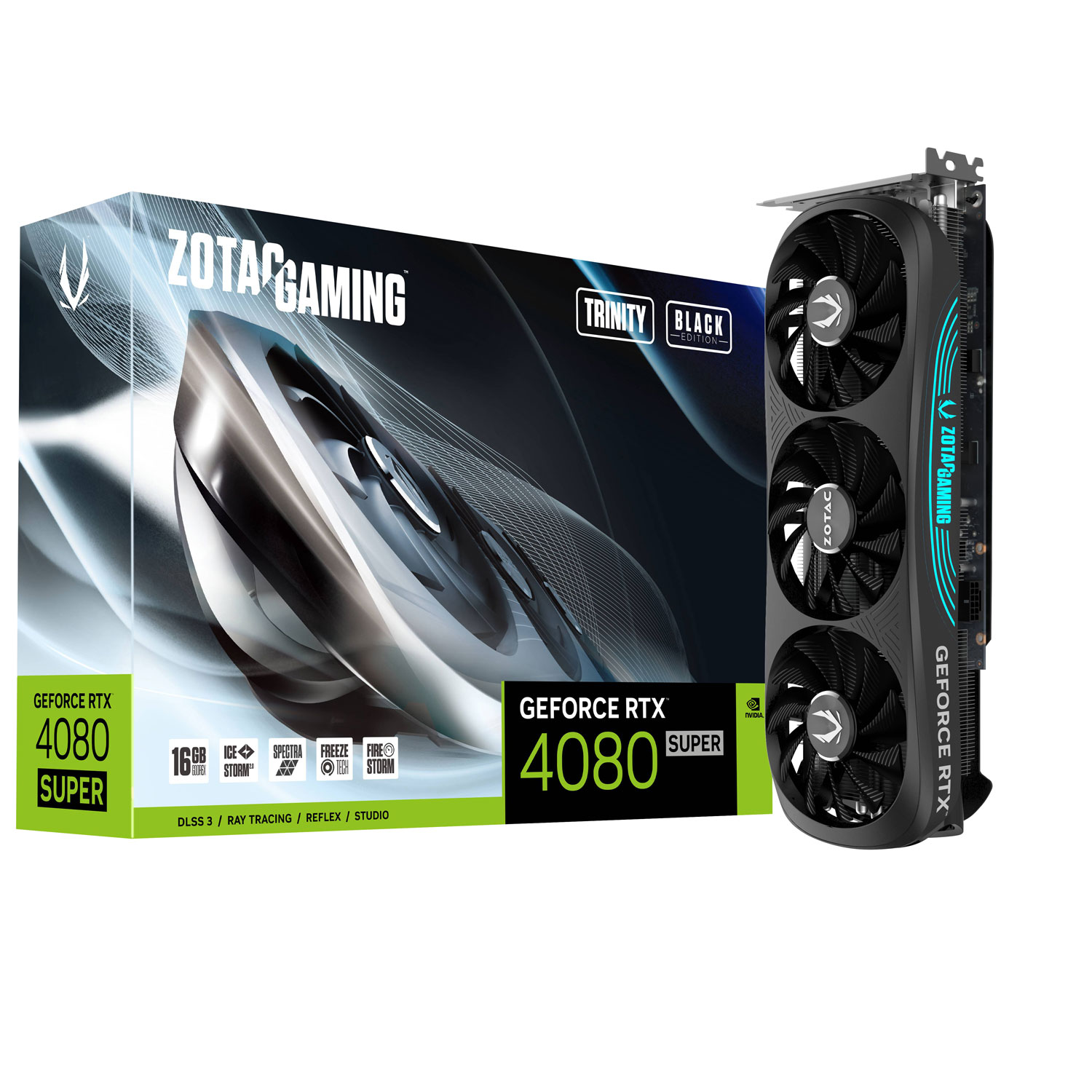 ZOTAC Gaming GeForce RTX 4080 SUPER Trinity Black Edition 16GB GDDR6X Video Card