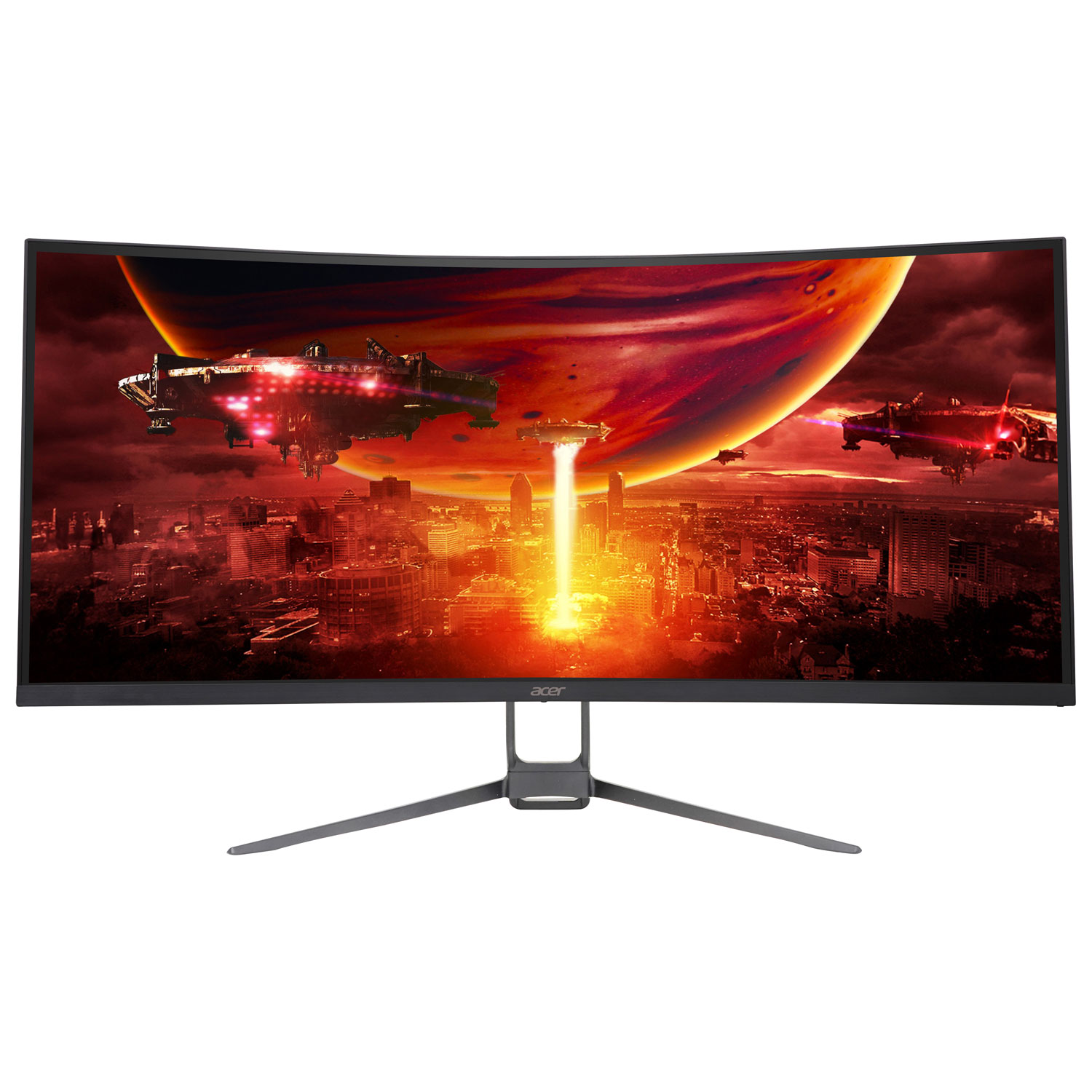 Acer Nitro 34" QHD 100Hz 1ms GTG Curved VA LED FreeSync Gaming Monitor (EDA343CUR HBMIIPPX) - Black