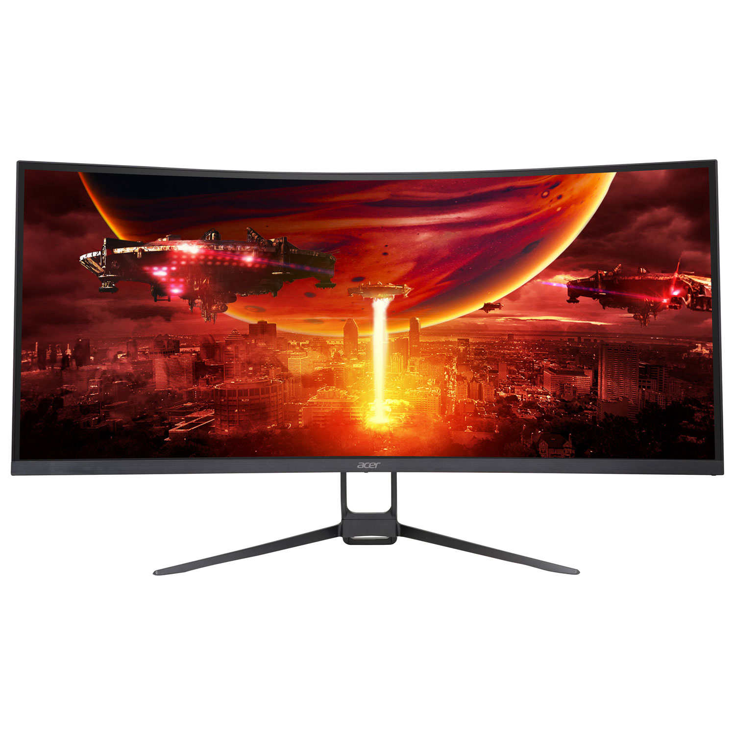 Acer Nitro 34" QHD 180Hz 0.5ms GTG Curved VA LED FreeSync Gaming Monitor (EDA343CUR) - Only at Best Buy