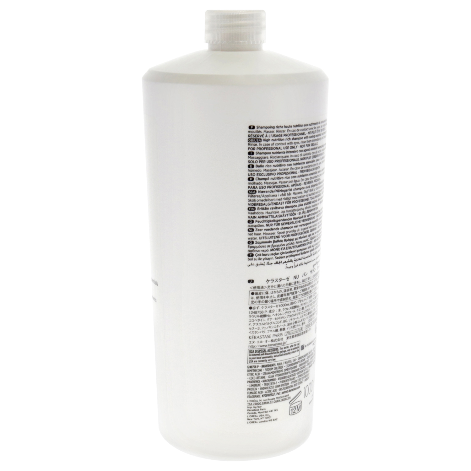 Shampooing fortifiant bain de satin Riche par Kerastase pour unisexe - 34 oz Shampoo