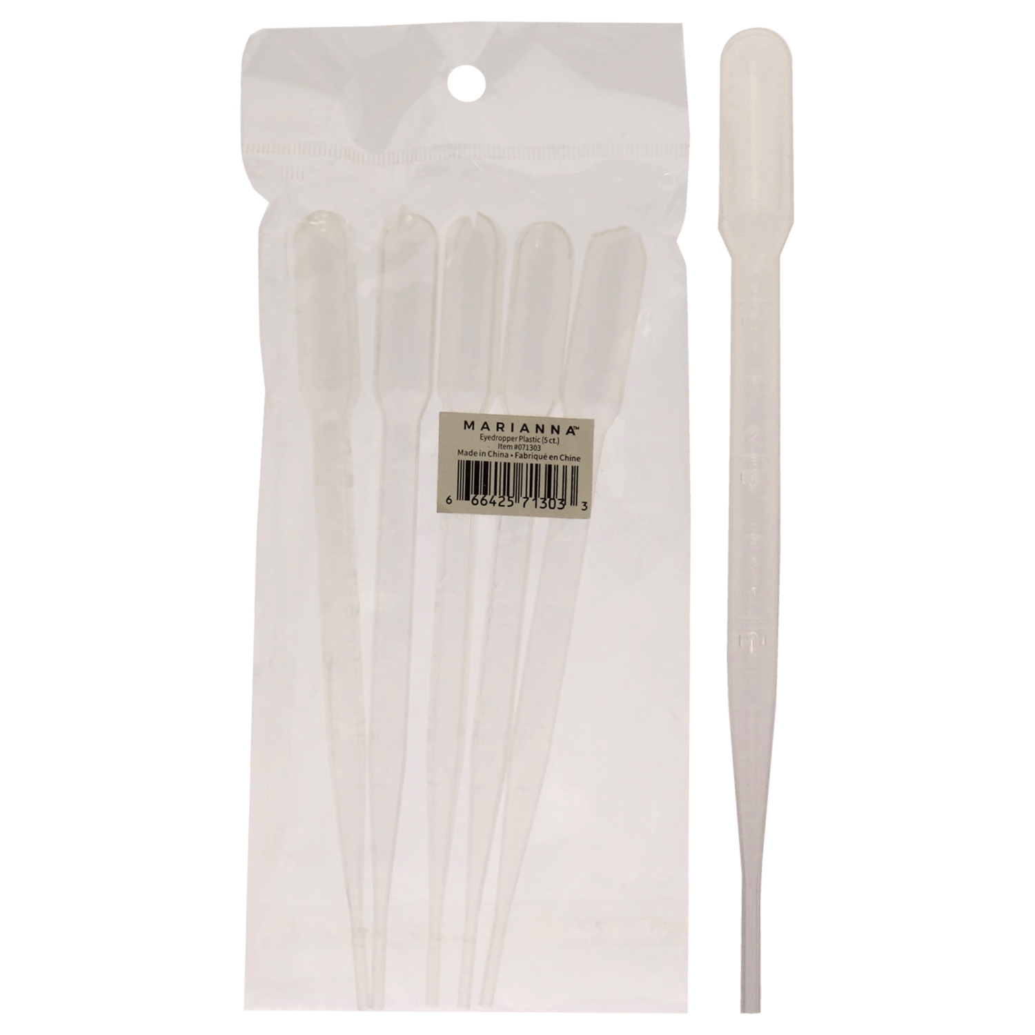 Eyedropper Plastic - Clear by Marianna for Unisex - 5 Count Dropper