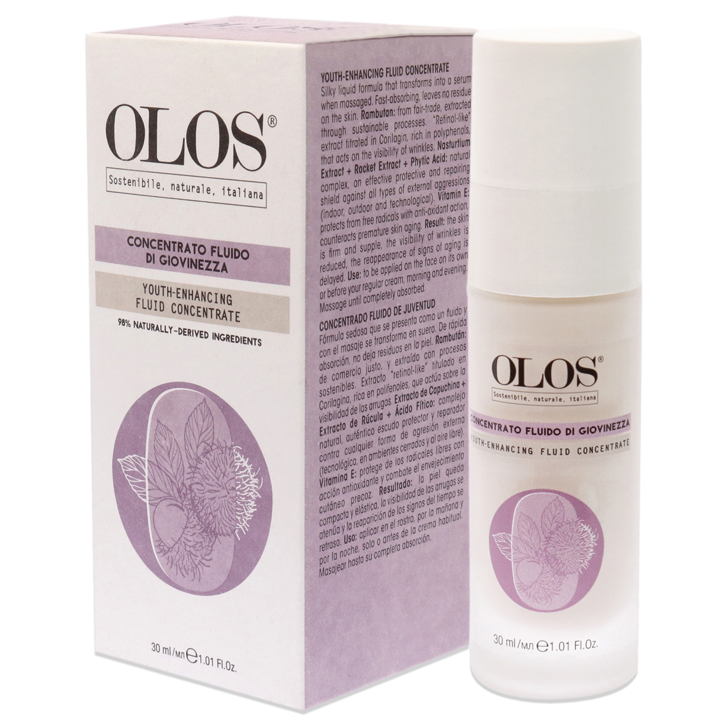 Youth-enhancing Fluid Concentrate by Olos for Unisex - 1.01 oz Serum
