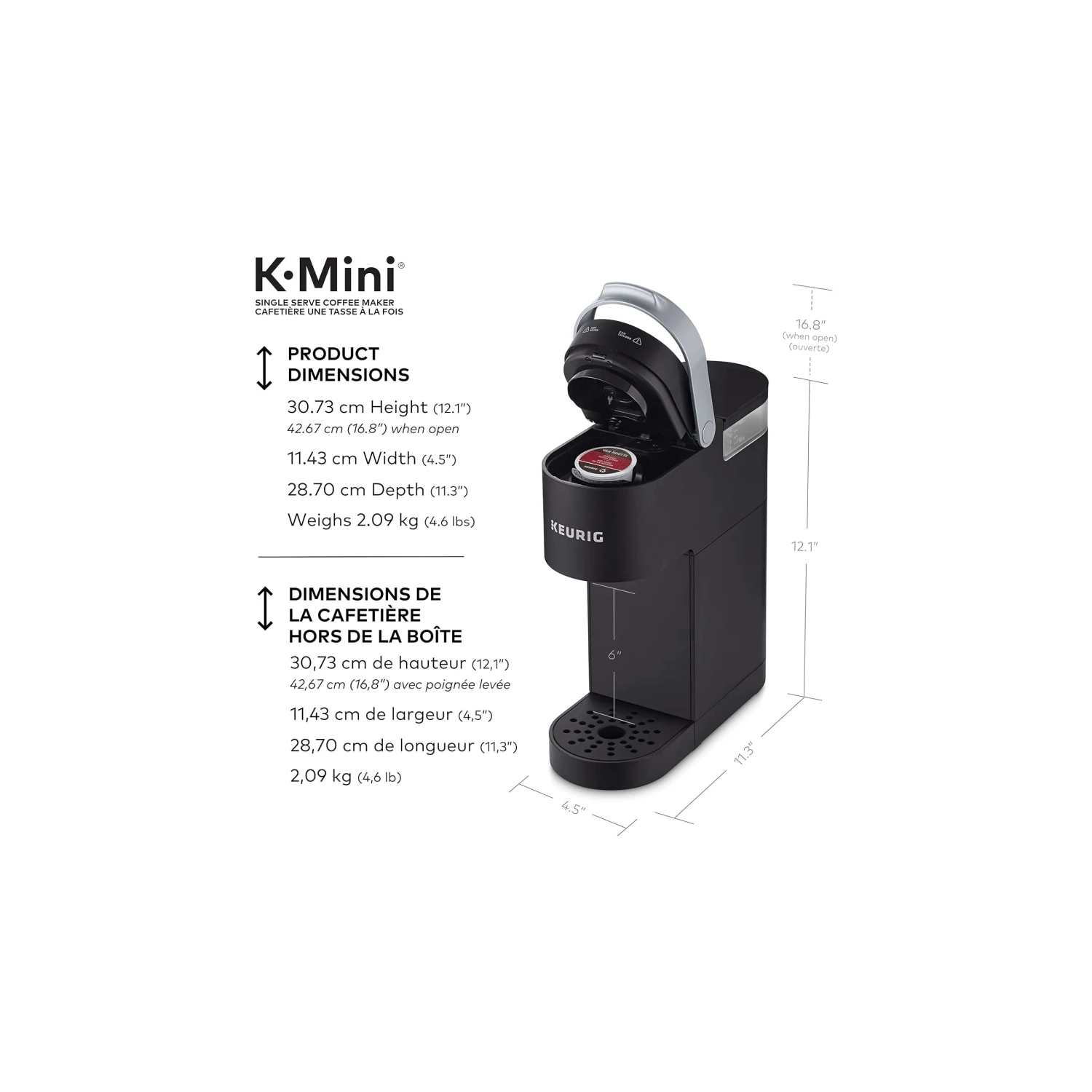 Cafetière compacte de Keurig : Infusion rapide, tailles personnalisables et options écologiques