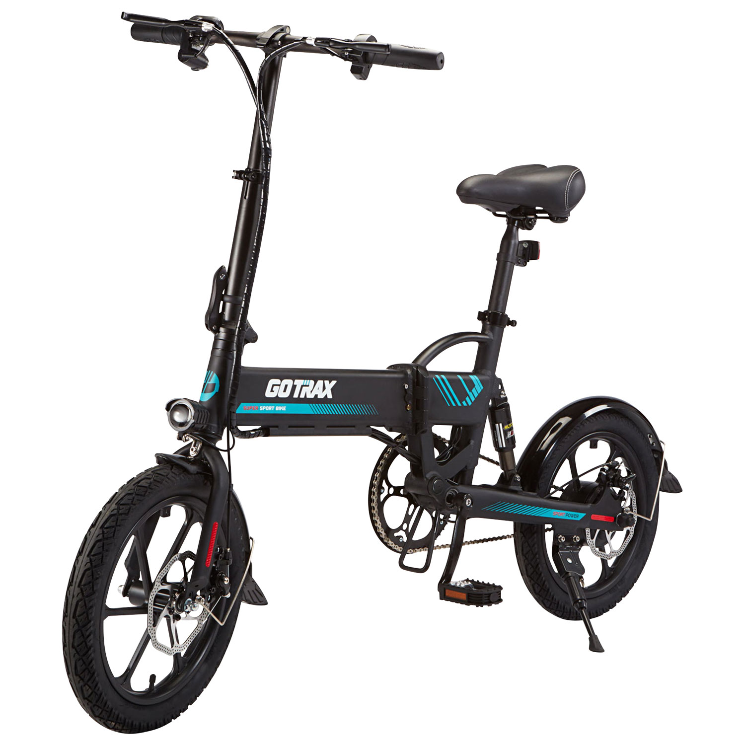 Gotrax B01 Foldable Electric City Bike (350W Motor / 25km/h Top Speed) - Black