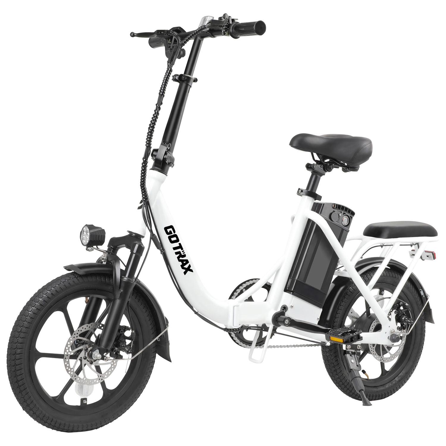 Gotrax OTTO Foldable Electric City Bike (350W Motor / 40km Range / 25km/h Top Speed) - White