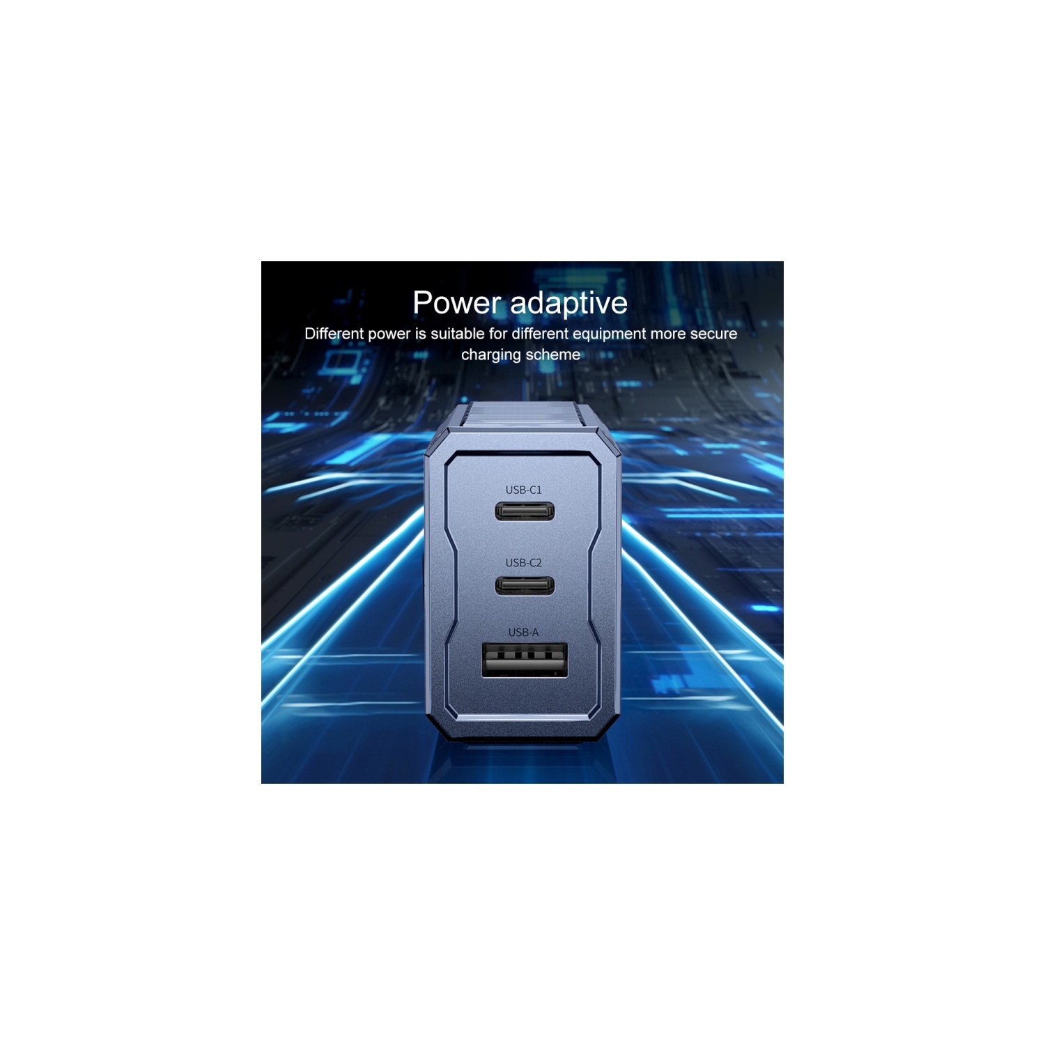 Chargeur mural USB A/USB C 65 W de WEKOMEP
