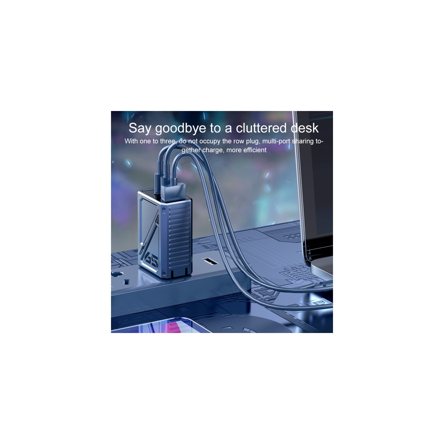 Chargeur mural USB A/USB C 65 W de WEKOMEP