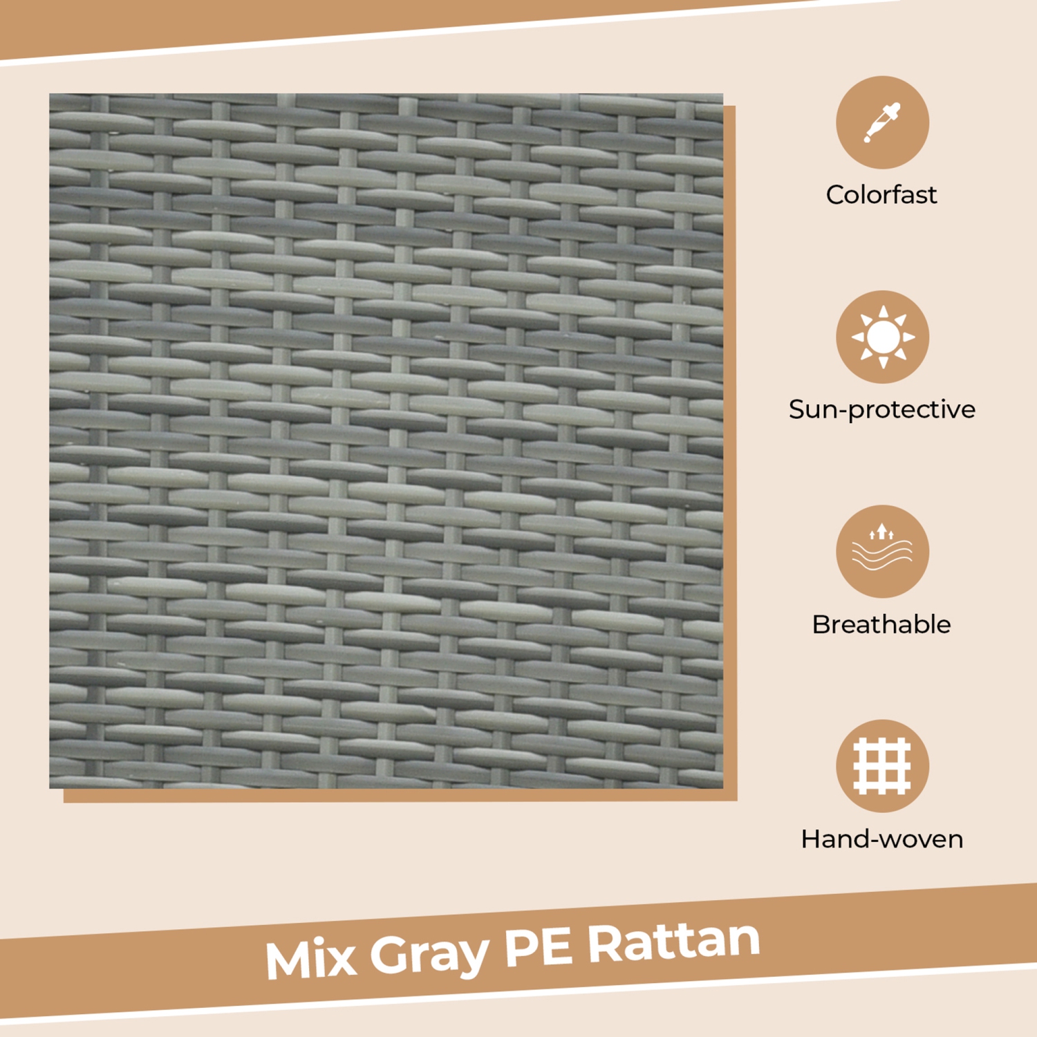 Gymax Set of 2 Rattan Patio Bar Stools Outdoor Bar Height Chairs w/ Cushions