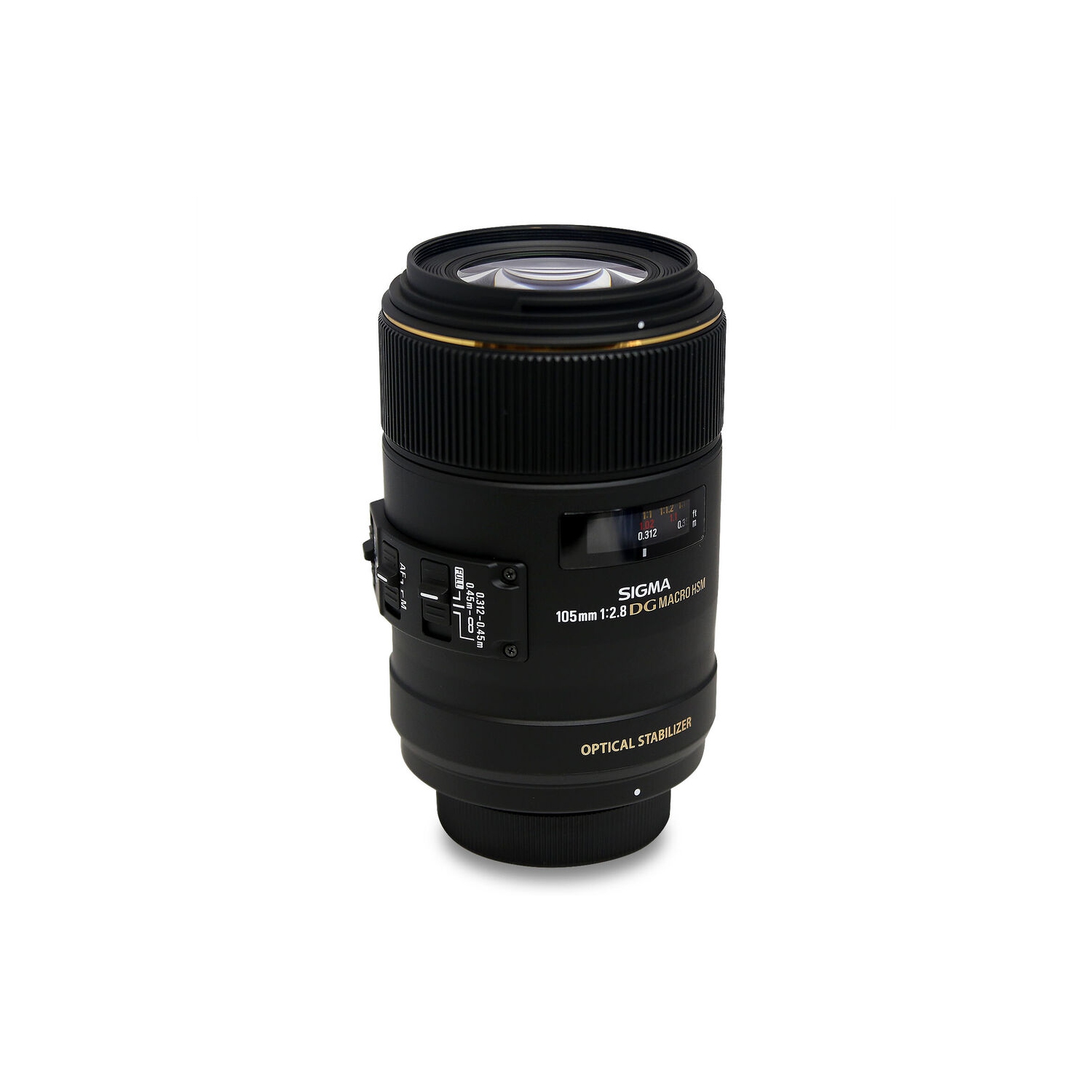 Sigma 105mm f/2.8 EX DG OS HSM Macro Lens for Nikon F + UV Ultraviolet Filter