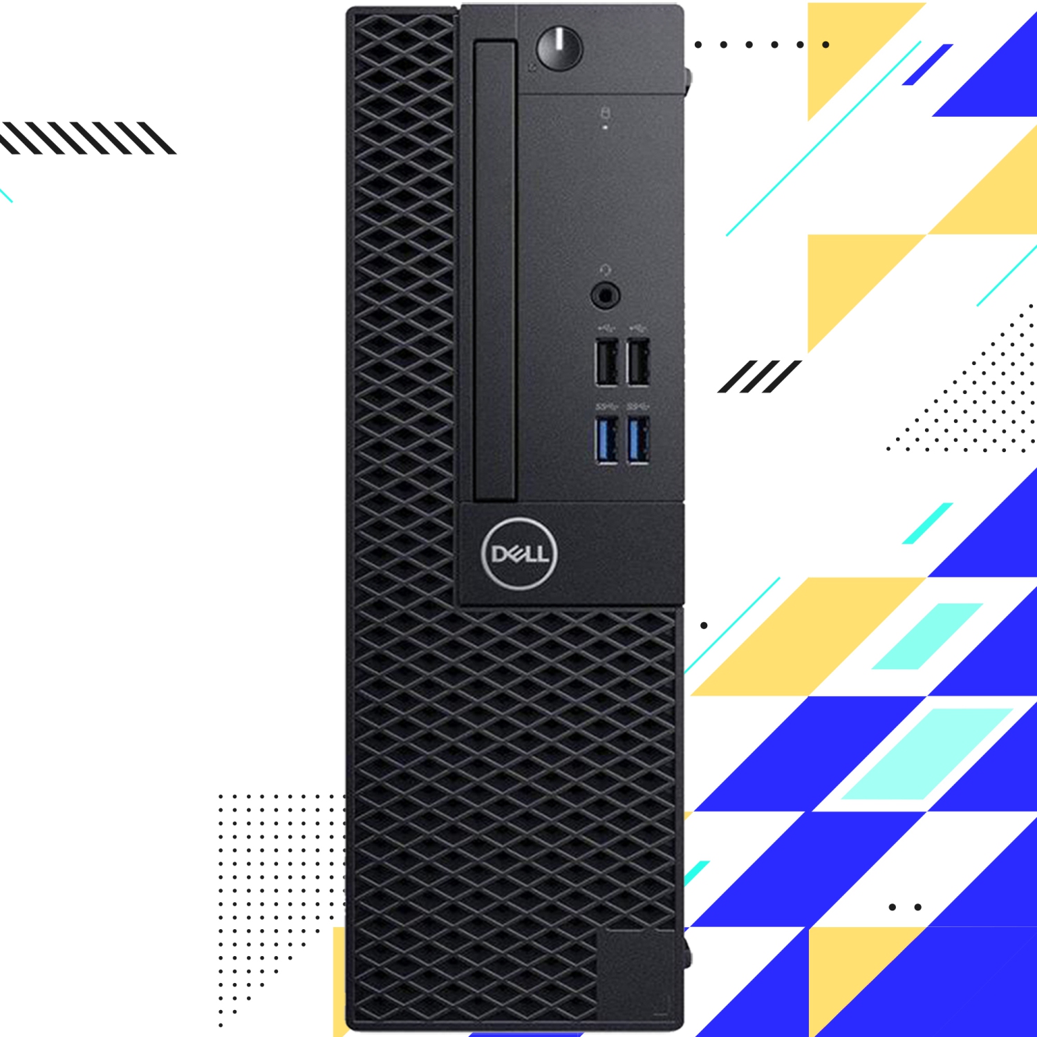 Refurbished - Dell OptiPlex 3060 SFF Professional Desktop Computer PC - 24 inch Screen (Intel Hexa-Core i5/ 1TB NVMe SSD/ 32GB DDR4 RAM/ Windows 11