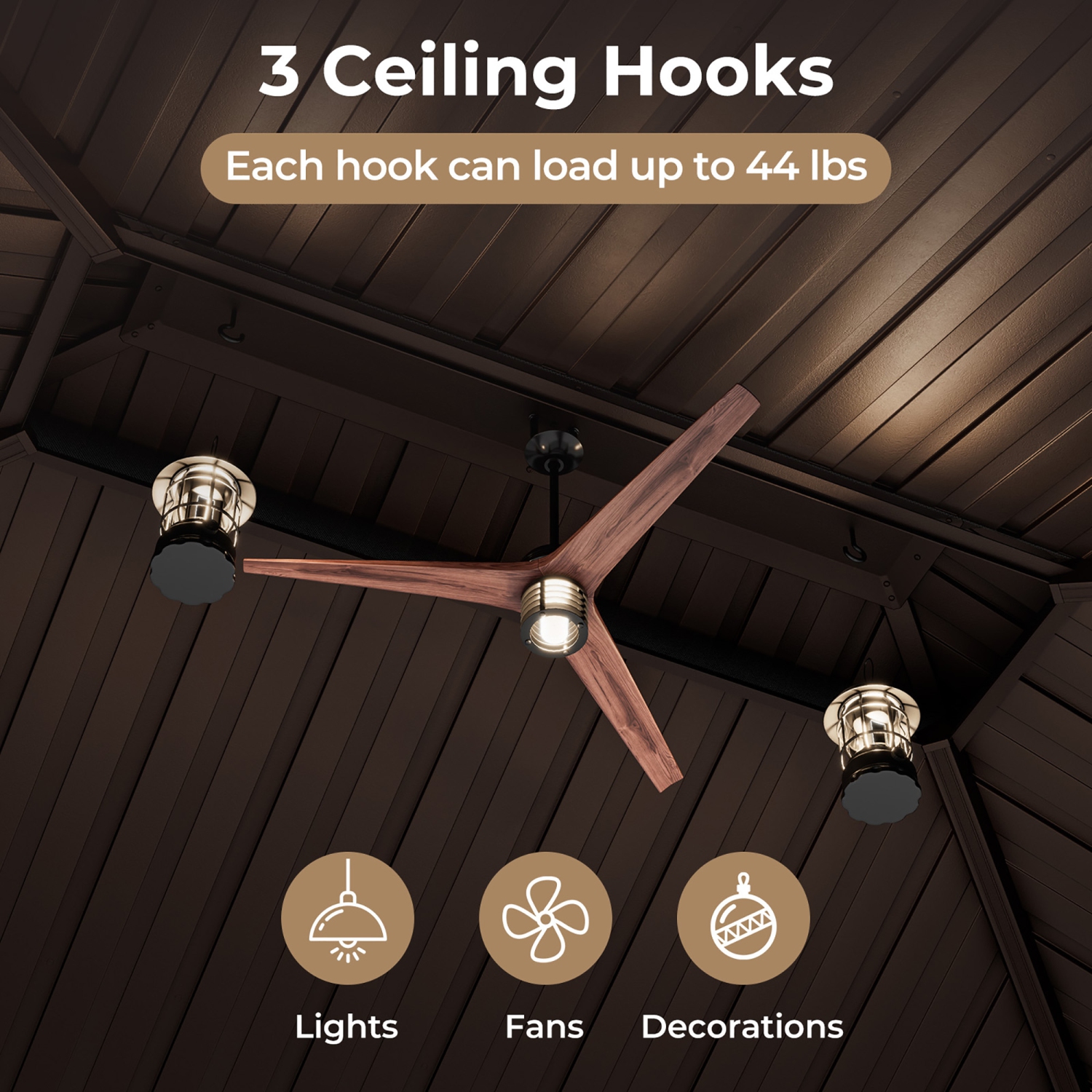 Gymax 12' x 20' Double-Roof Hardtop Gazebo w/ Galvanized Steel Roof Netting Curtains