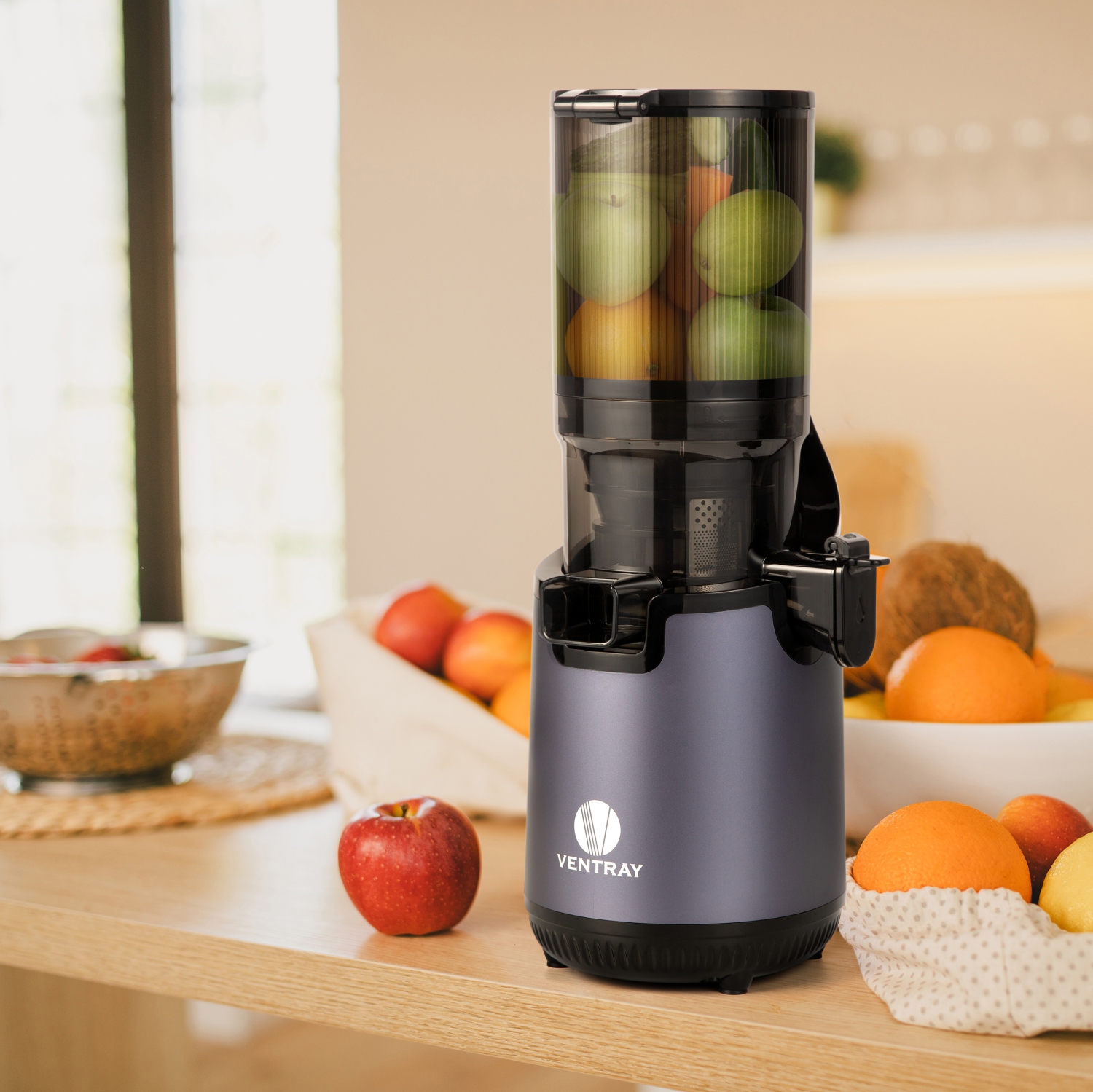 Extractor De Jugos Y Vegetales AMZCHEF Slow Juicer Extractor