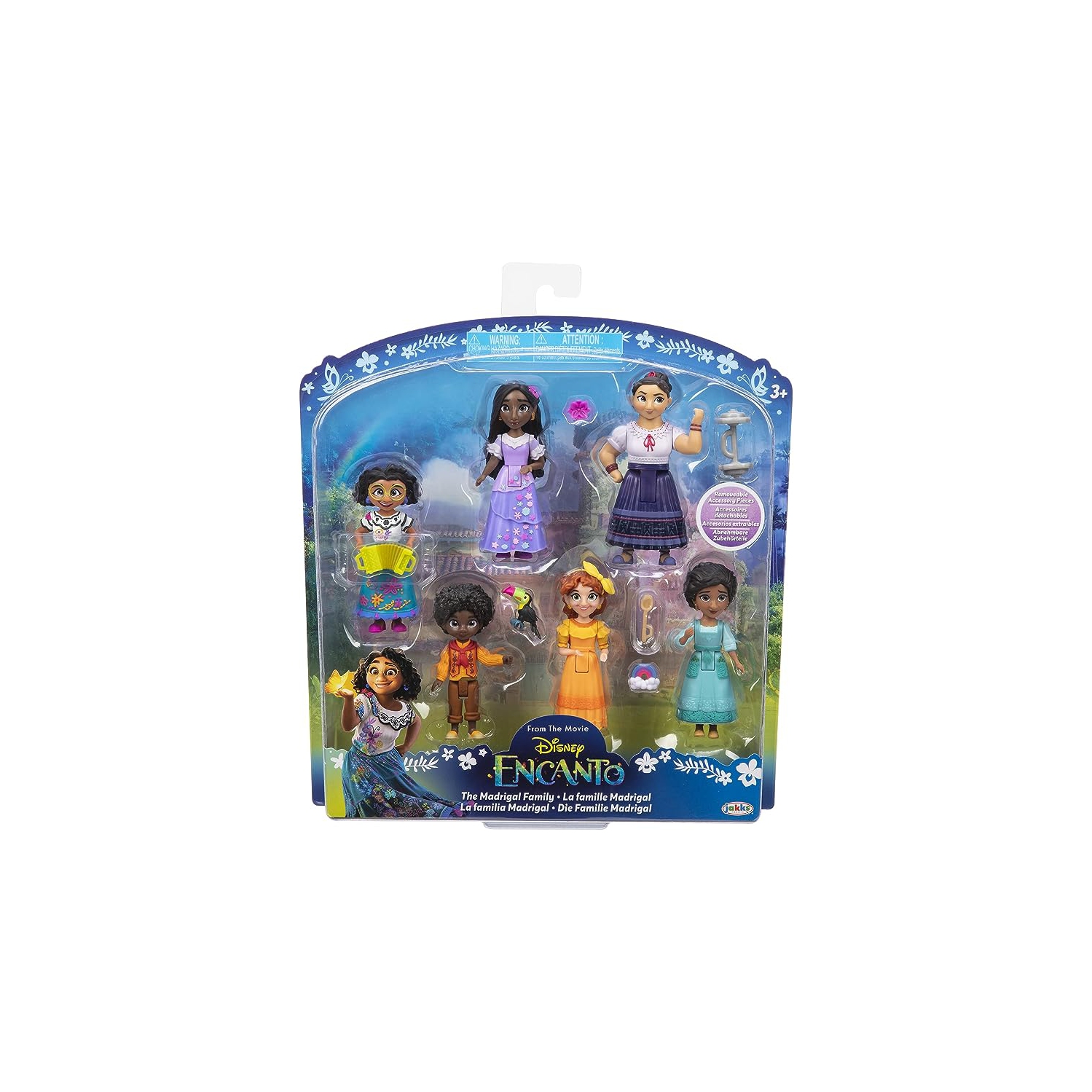 Disney Encanto Doll Figures, The Madrigal Family 6-Pack Set Each with an Accessory - Great to Play with The Casa Madrigal