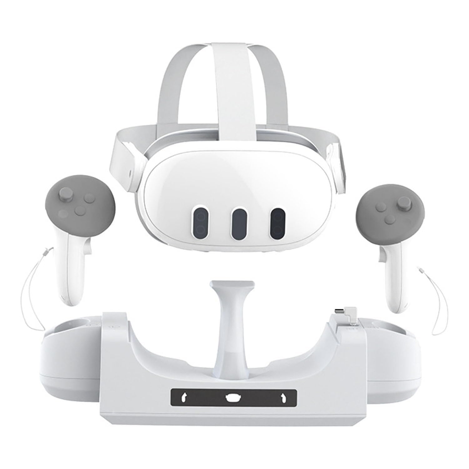 Station de chargement compatible avec le casque de réalité virtuelle Oculus/Meta Quest 3 et la manette Chargeur rapide base de chargement mural pour
