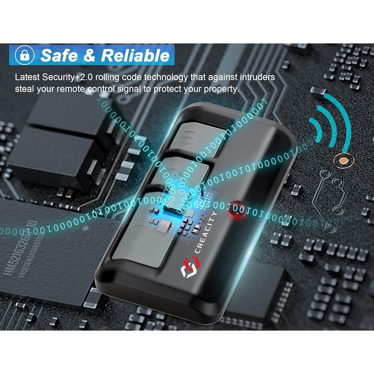 2 for Chamberlain LiftMaster Craftsman Garage Door Opener Remote 893LM 893Max 971LM Universal