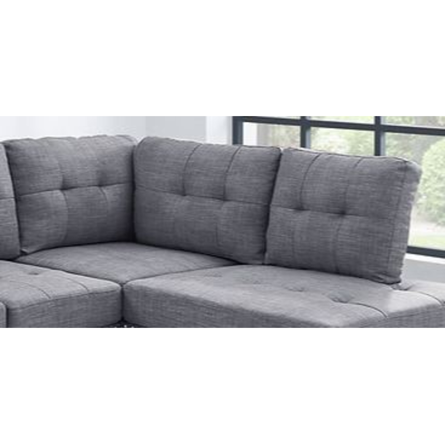 Canapé modulaire Toronto, tissu gris