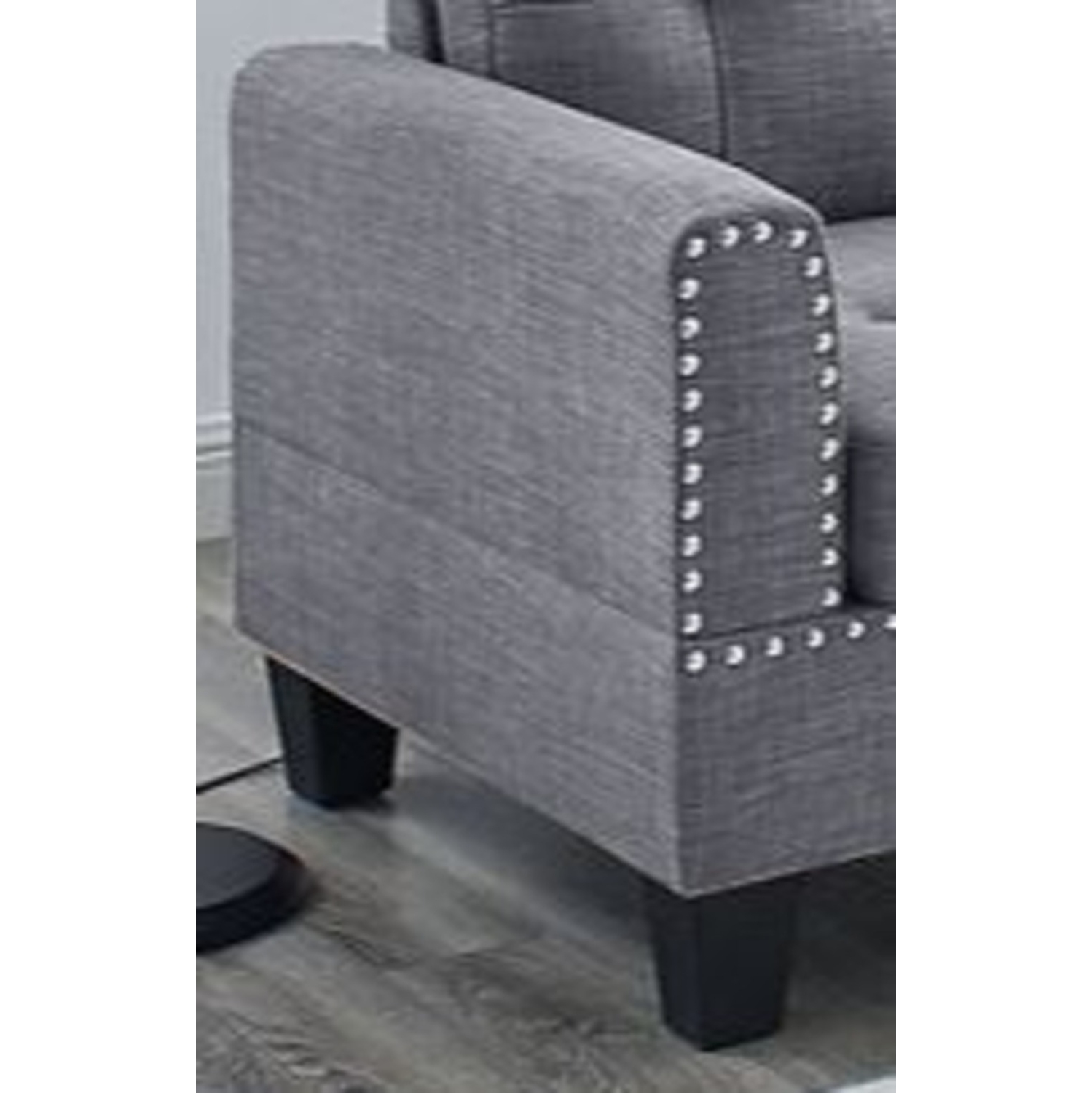 Canapé modulaire Toronto, tissu gris