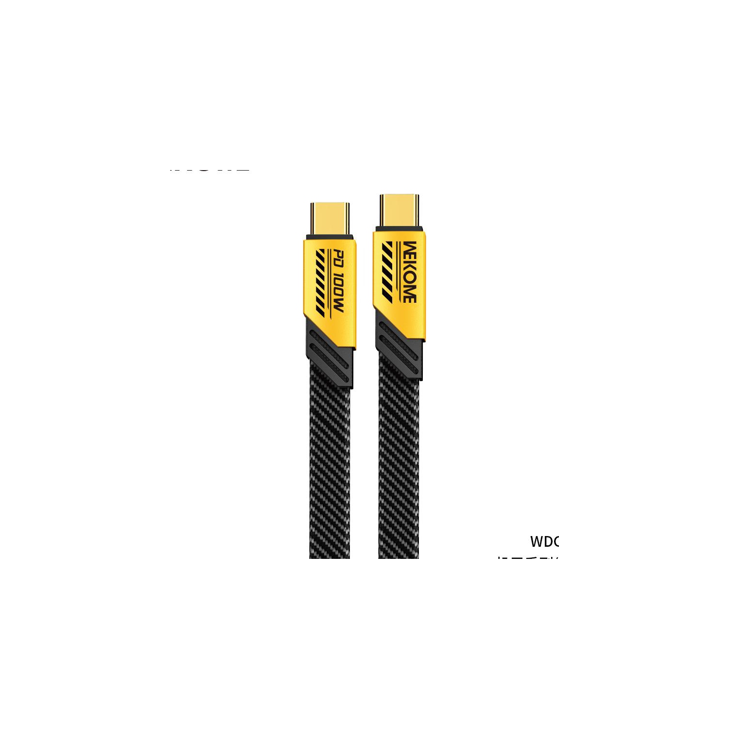 WEKOME 1m USB-C to USB-C 6A Super Fast charge Cable (WDC-190) Yellow