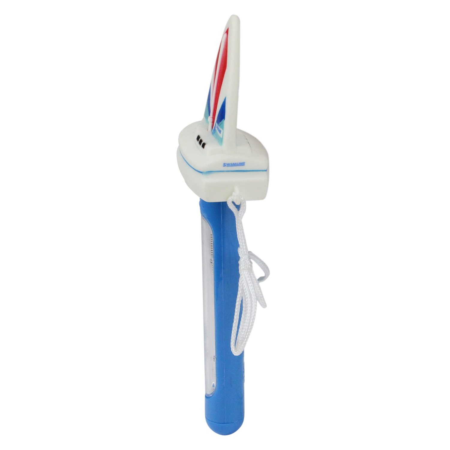 Thermomètre bleu et blanc pour bateau à voile pour piscines ou spas, 9,5 po
