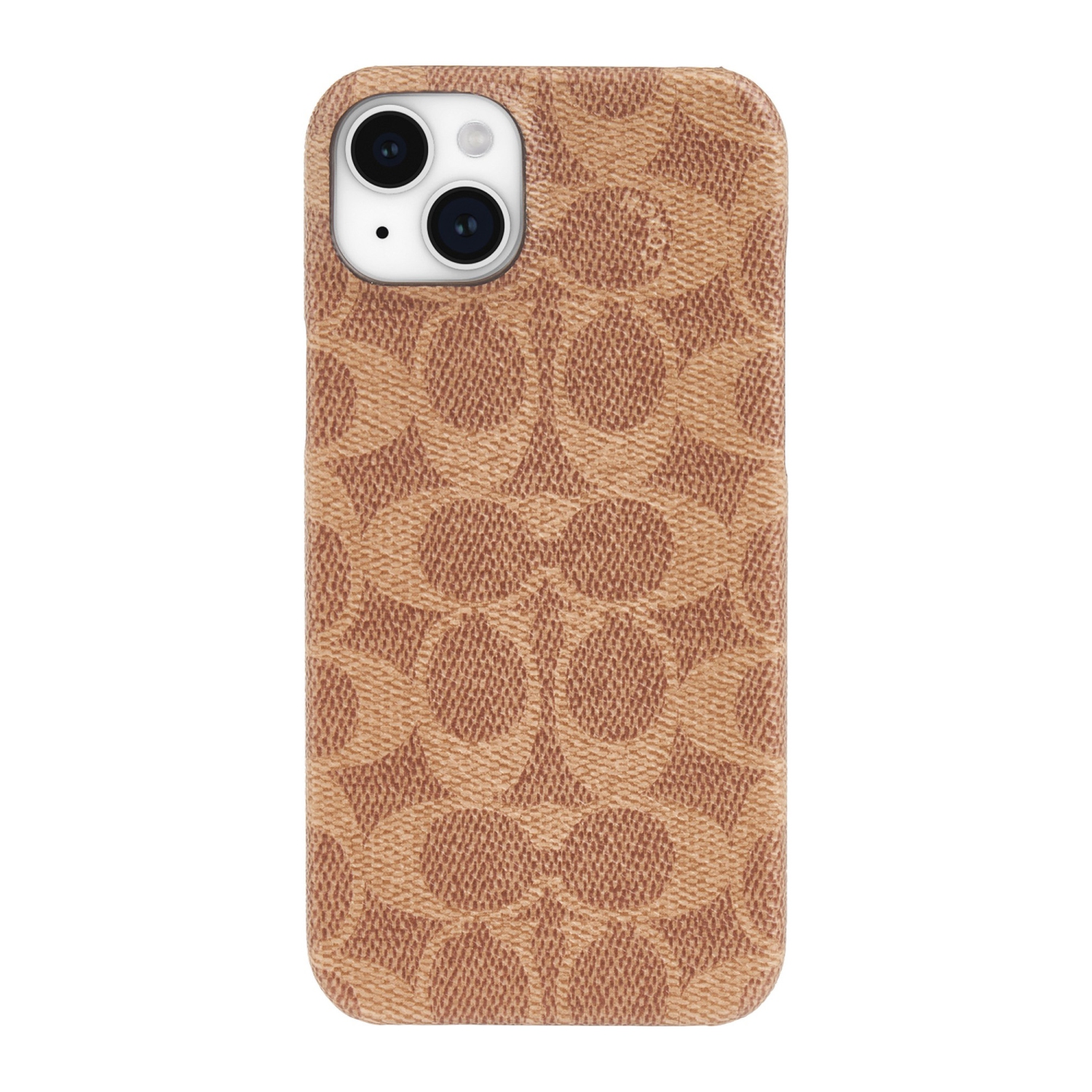 Coach iPhone 15 Plus Plastic Fitted Hard Shell Case – Tan