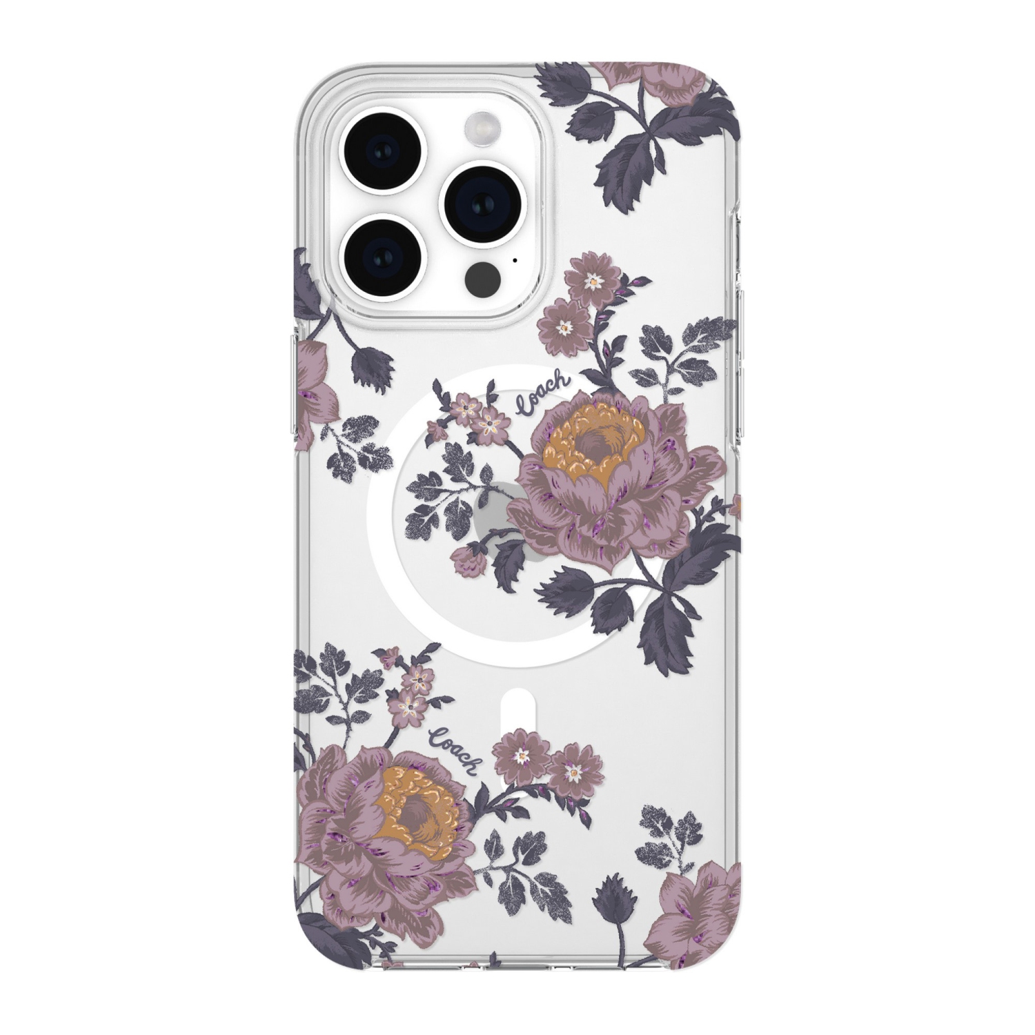 Coach iPhone Pro Max Plastic Fitted Hard Shell Case – Moody Floral