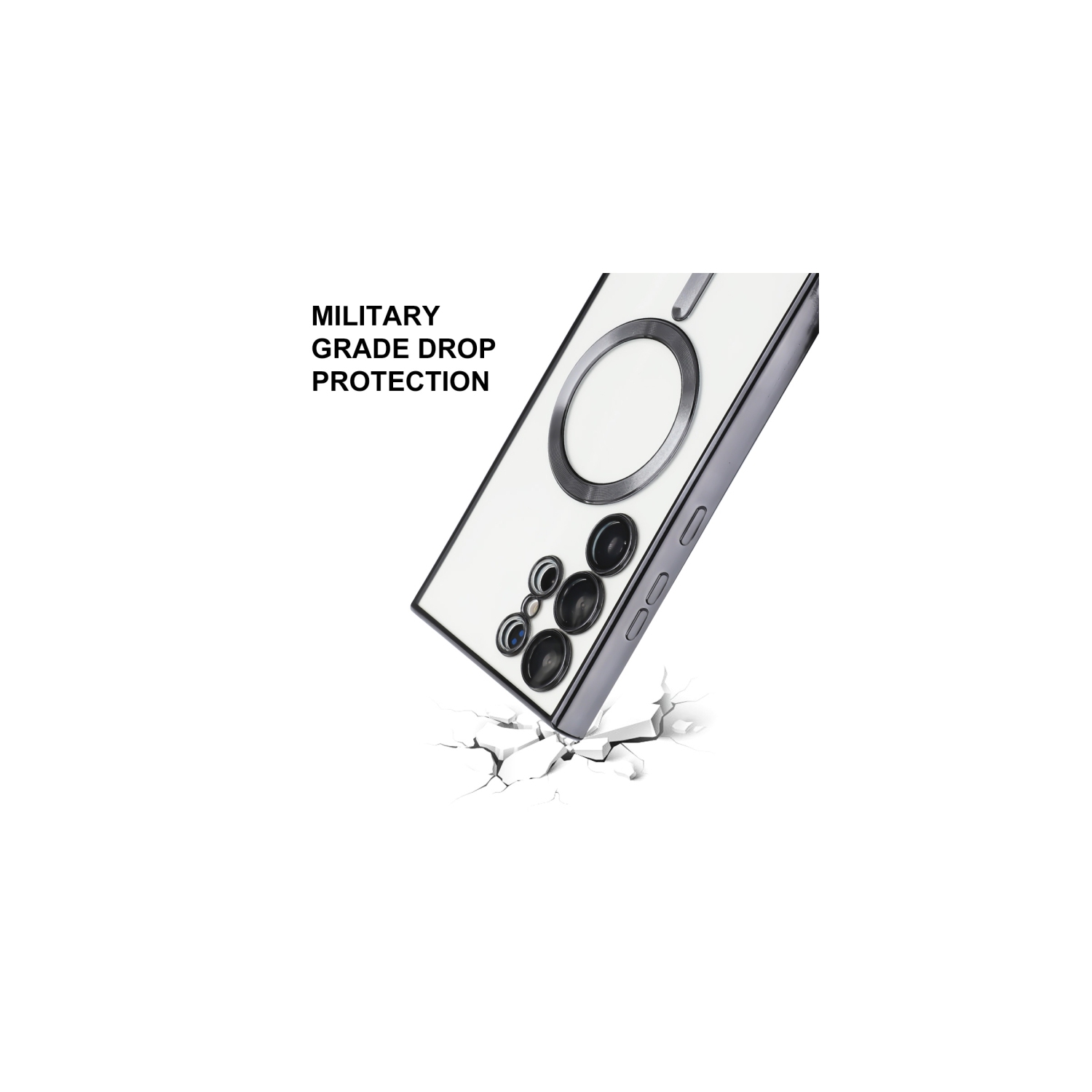 [CS] Étui magnétique hybride MagSafe Couvercle arrière pour Samsung Galaxy S25 Plus/24 Plus, vert