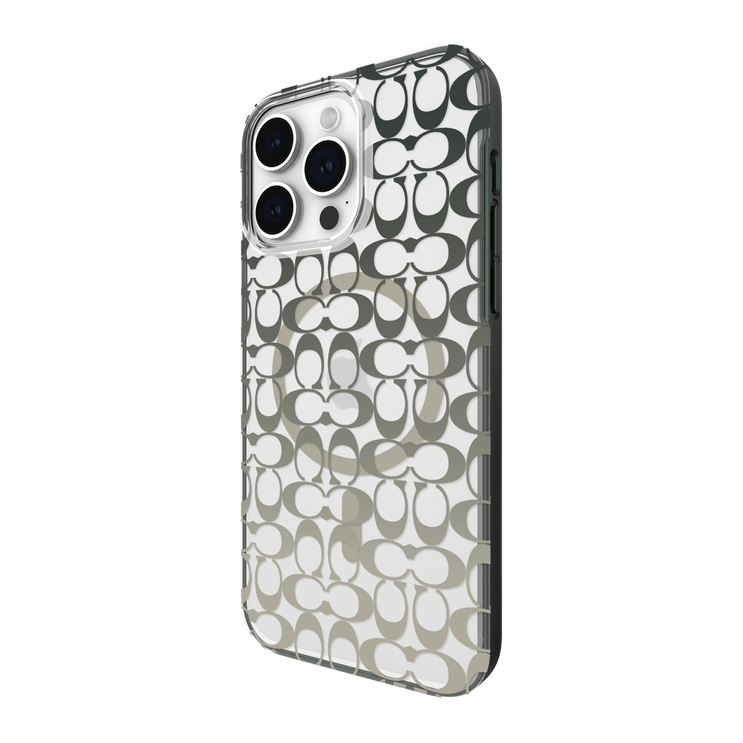 Coach iPhone 15 Pro Max Plastic Fitted Hard Shell Case – Ombre Deep Forest