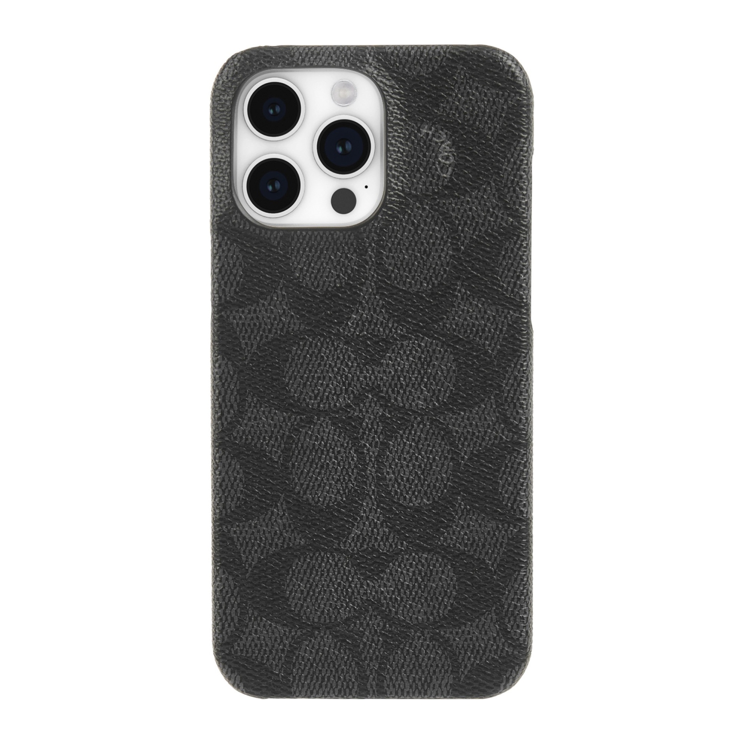 Coach iPhone 15 Pro Max Plastic Fitted Hard Shell Case – Charcoal
