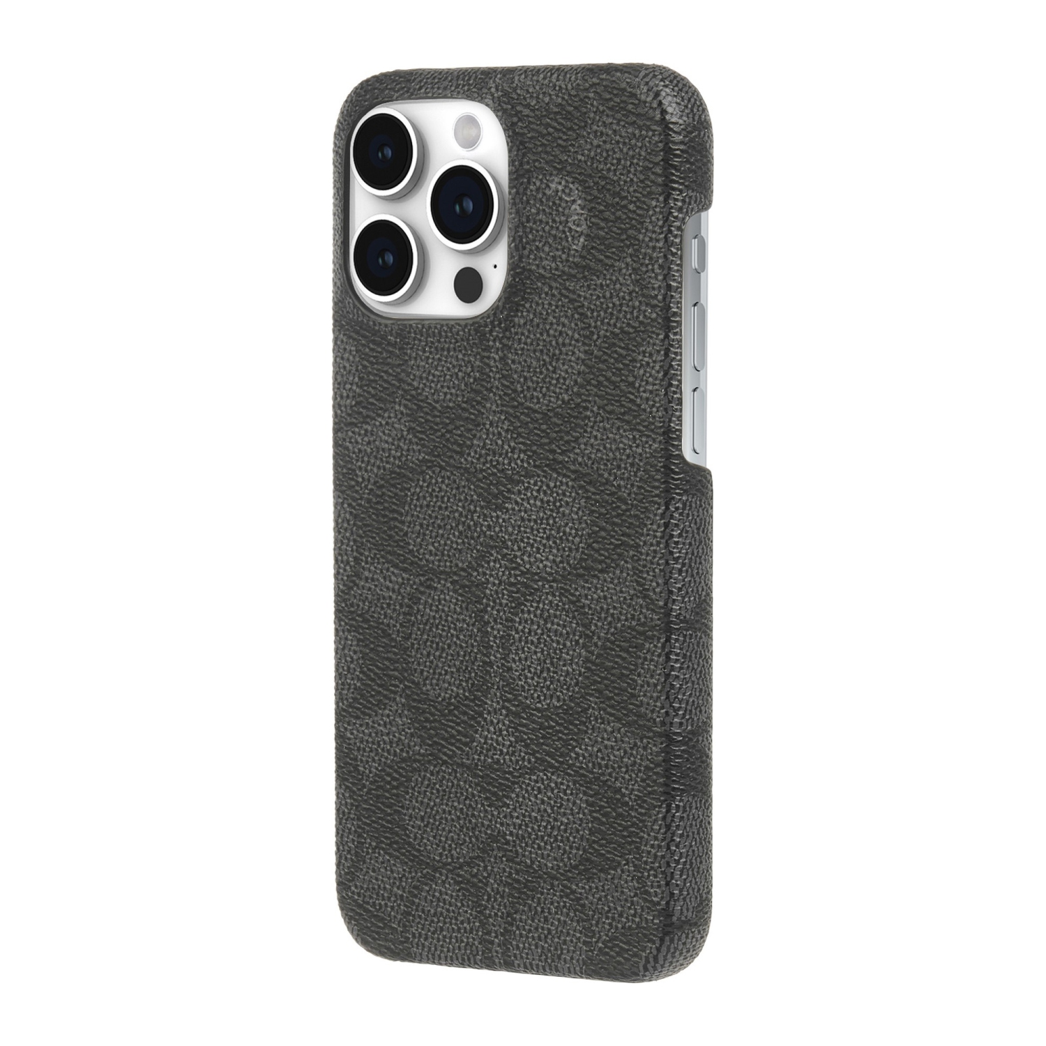 Coach iPhone 15 Pro Max Plastic Fitted Hard Shell Case – Charcoal