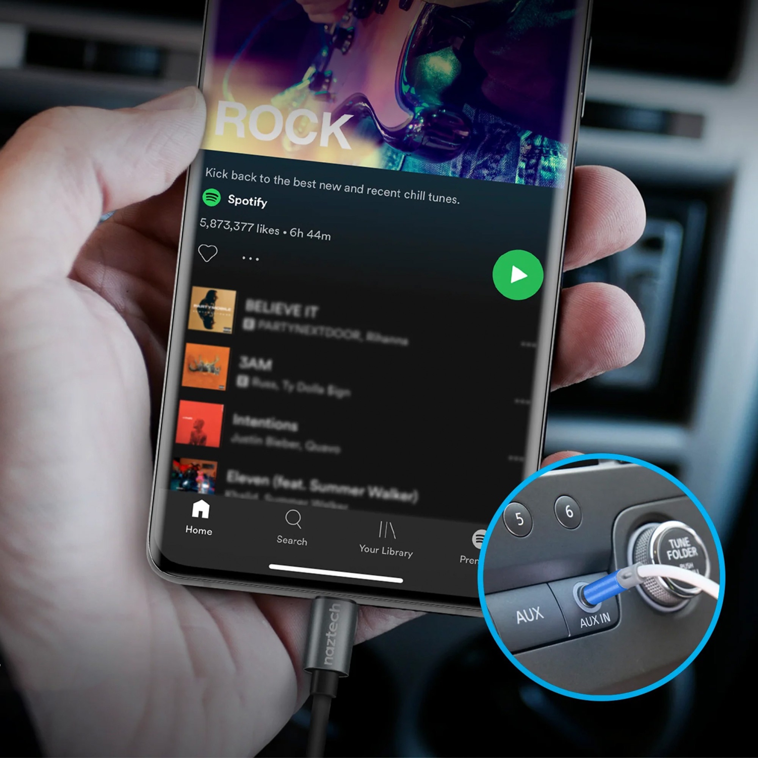 Naztech USB-C to 3.5mm Audio Adapter