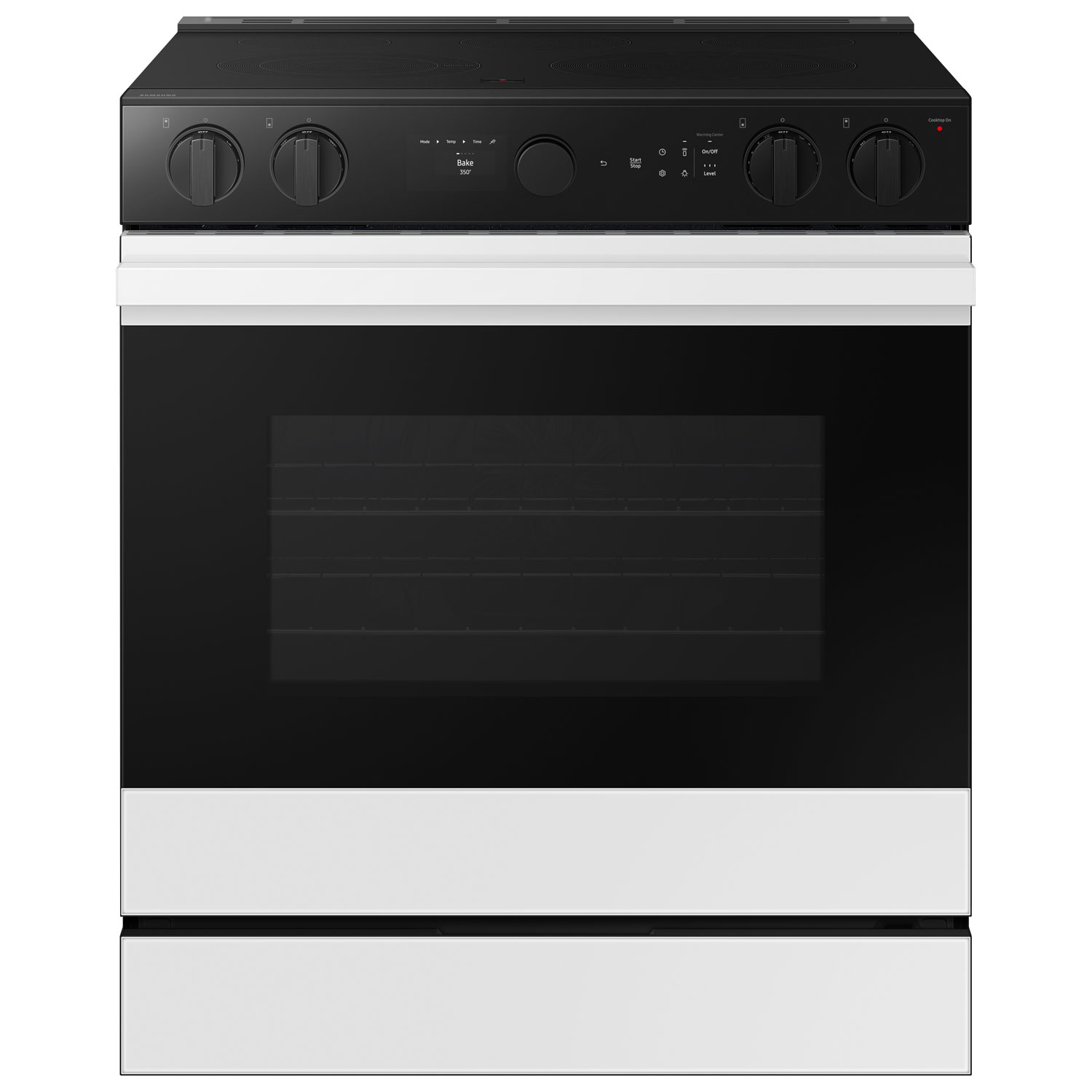 Samsung BESPOKE 30" 6.3 Cu. Ft. True Convection 5 Elements Slide-In Electric Range - White