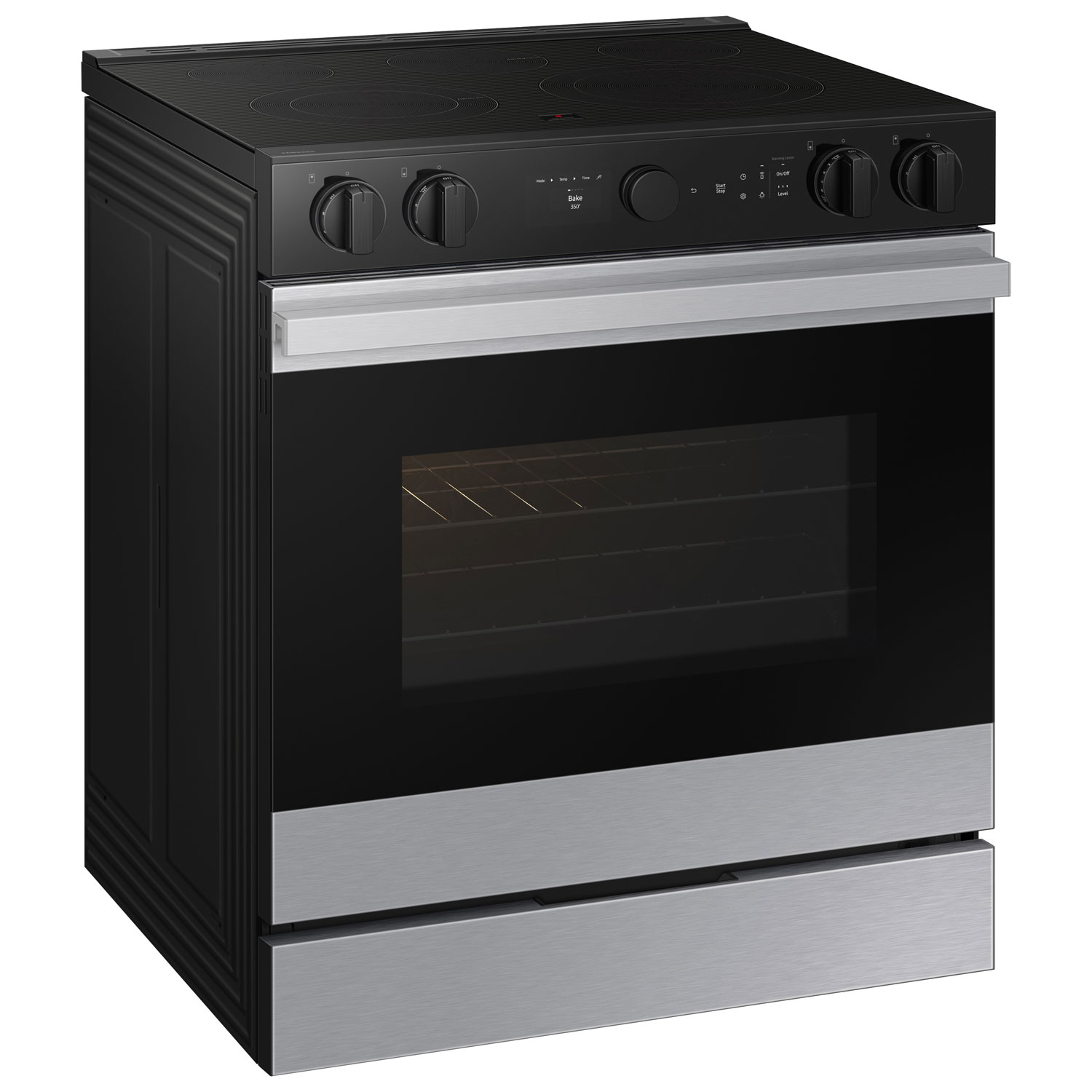 Cuisinière électrique encastrable à 5 éléments avec convection véritable 6,3 pi³ 30 po de Samsung - Acier inoxydable
