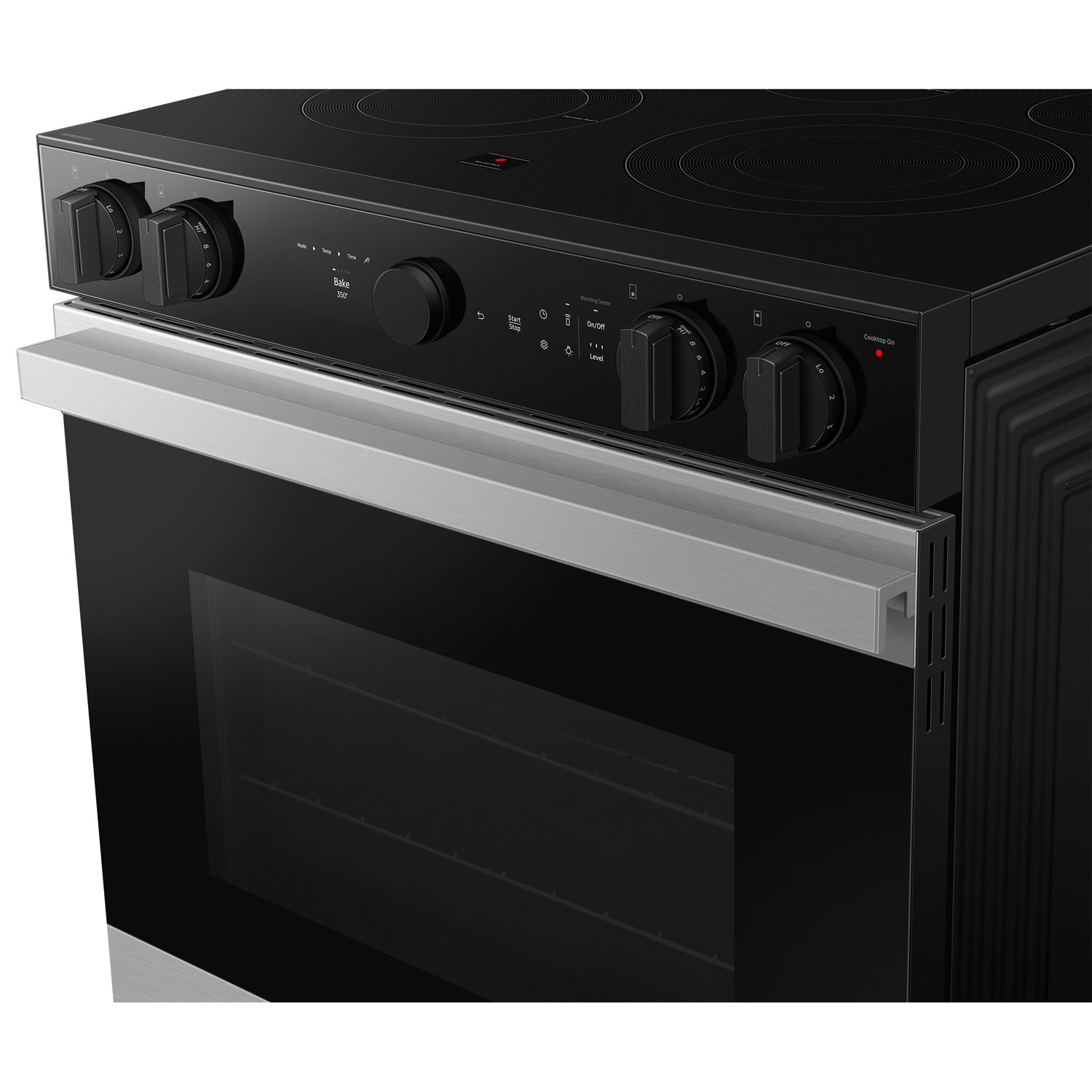 Cuisinière électrique encastrable 5 éléments convection véritable 6,3 pi³ 30 po BESPOKE de Samsung - Acier inoxydable
