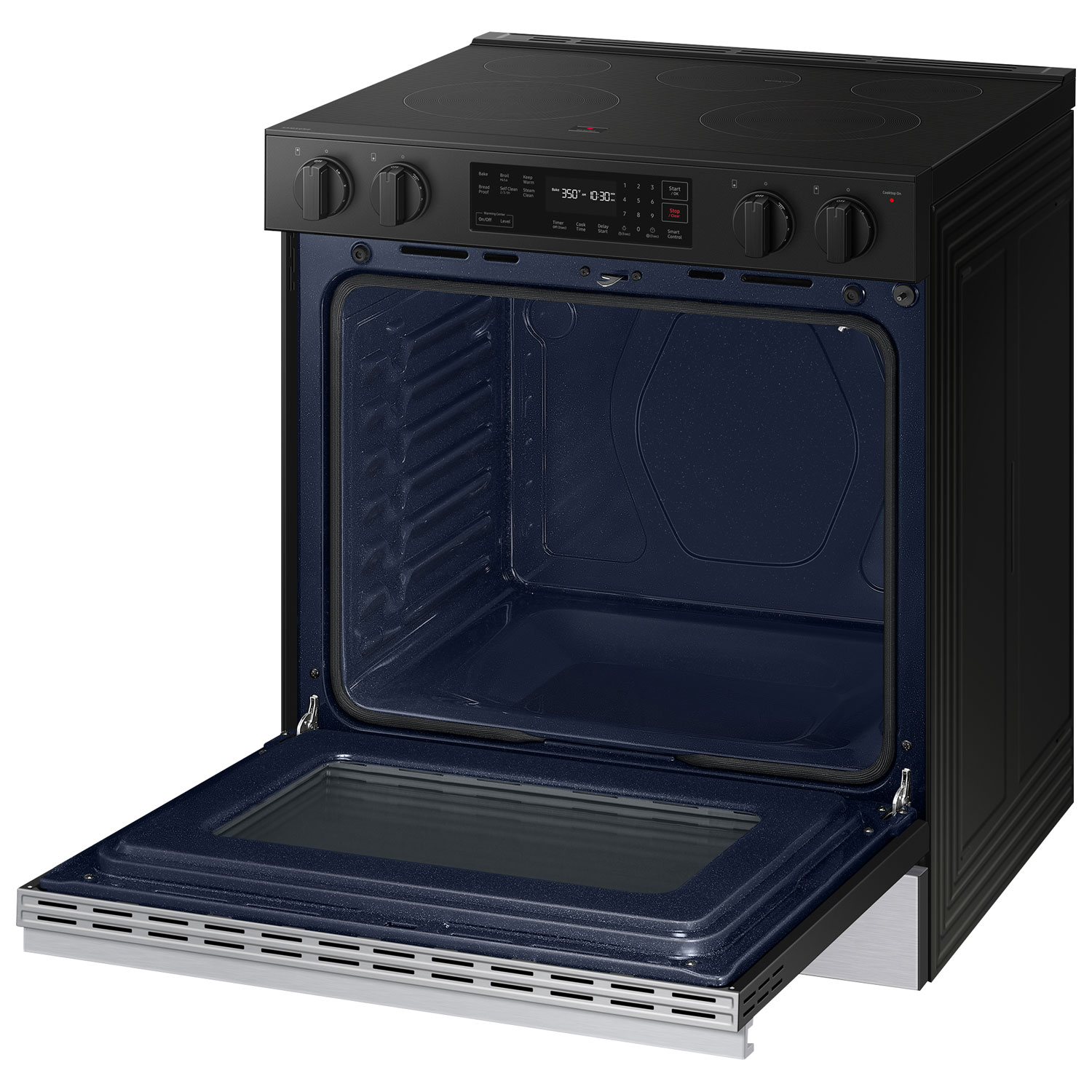 Samsung BESPOKE 30" 6.3 Cu. Ft. Self-Clean 5-Element Slide-In Electric Range - Stainless Steel