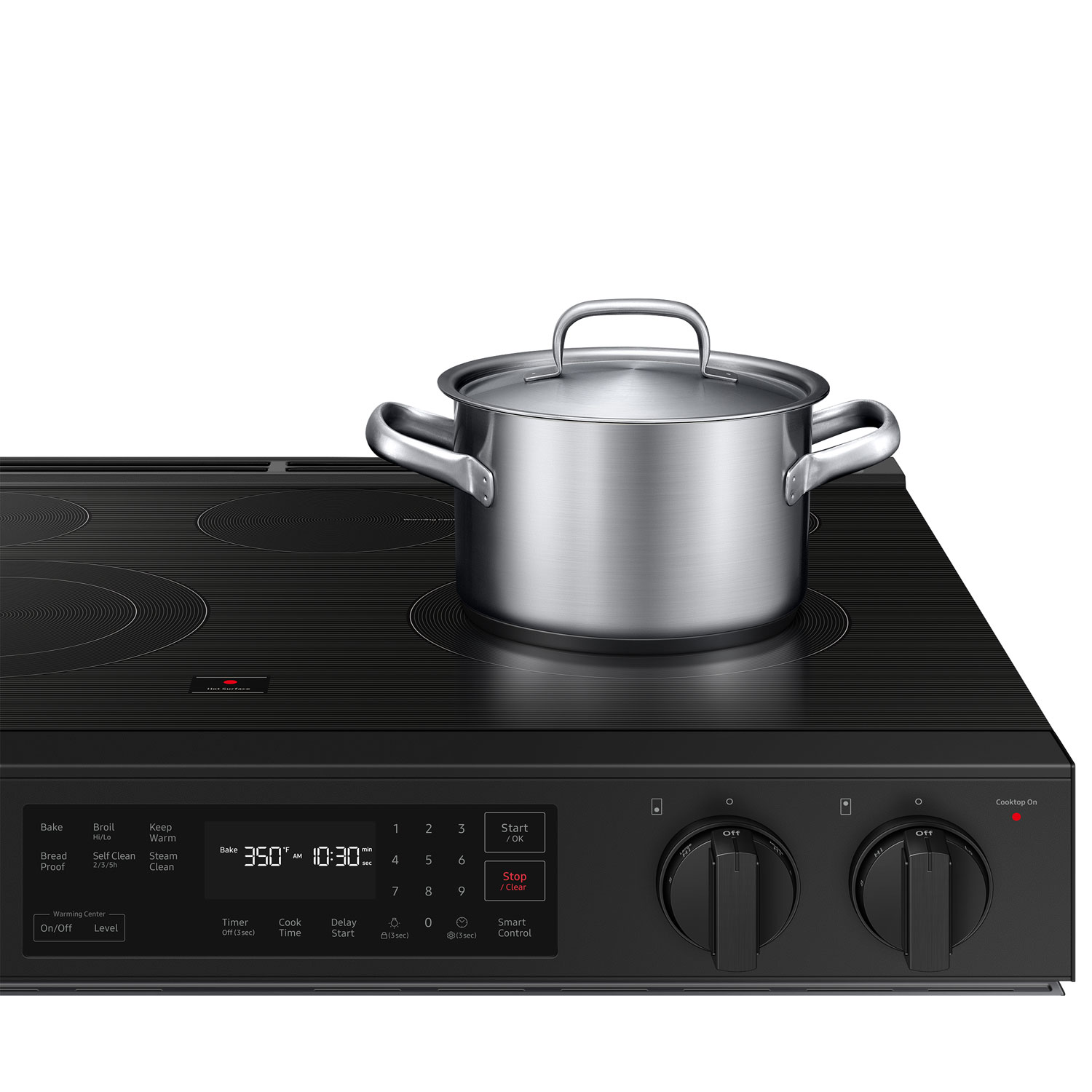 Samsung BESPOKE 30" 6.3 Cu. Ft. Self-Clean 5-Element Slide-In Electric Range - Stainless Steel