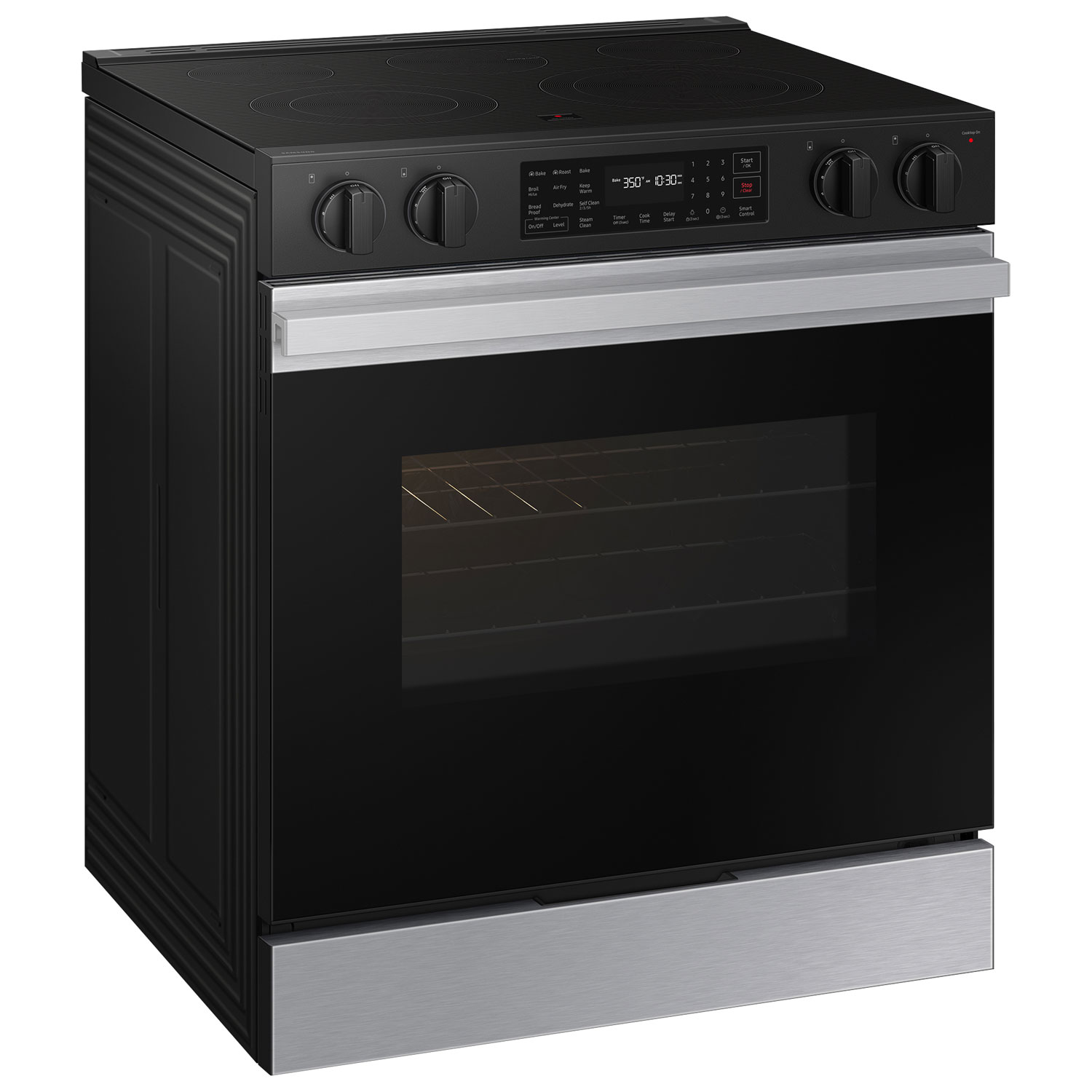 Samsung 30" 6.3 Cu. Ft. Fan Convection 5-Element Slide-In Electric Range - Stainless Steel
