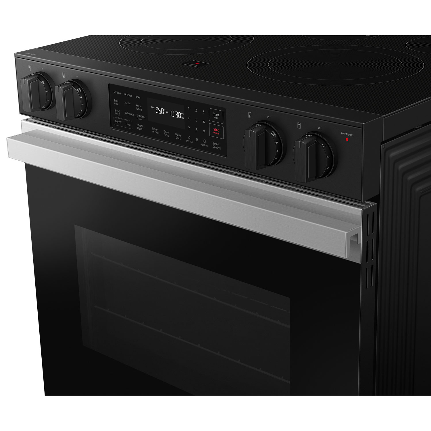 Samsung 30" 6.3 Cu. Ft. Fan Convection 5-Element Slide-In Electric Range - Stainless Steel