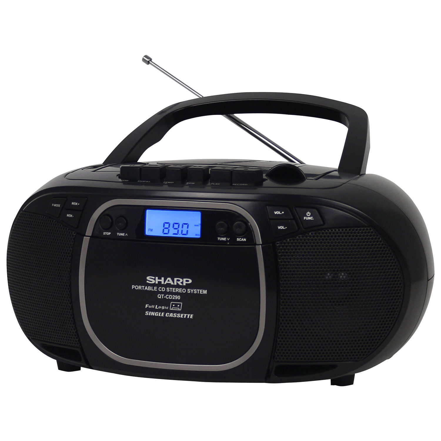 Sharp QT-CD290 CD/Cassette Boombox - Black | Best Buy Canada