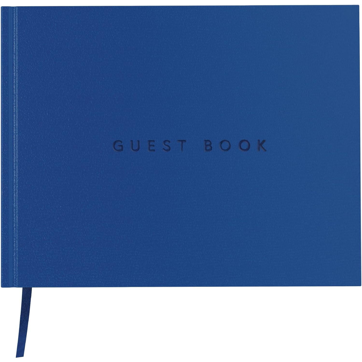 Useful Co. Classic Black Guest Book, Guest Book Alternative for Party, Sign in Book, Funeral Guest Book, Hardbound Guestbook, Leather Cover, 112