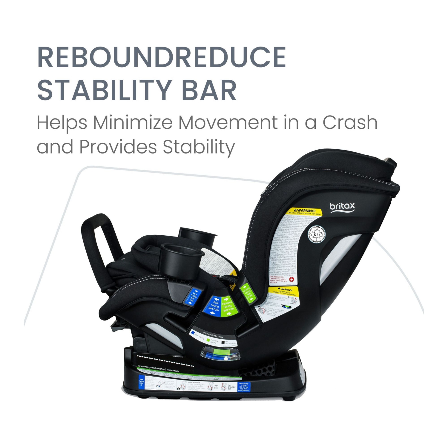 Siège d'auto convertible Britax Poplar S - Onyx