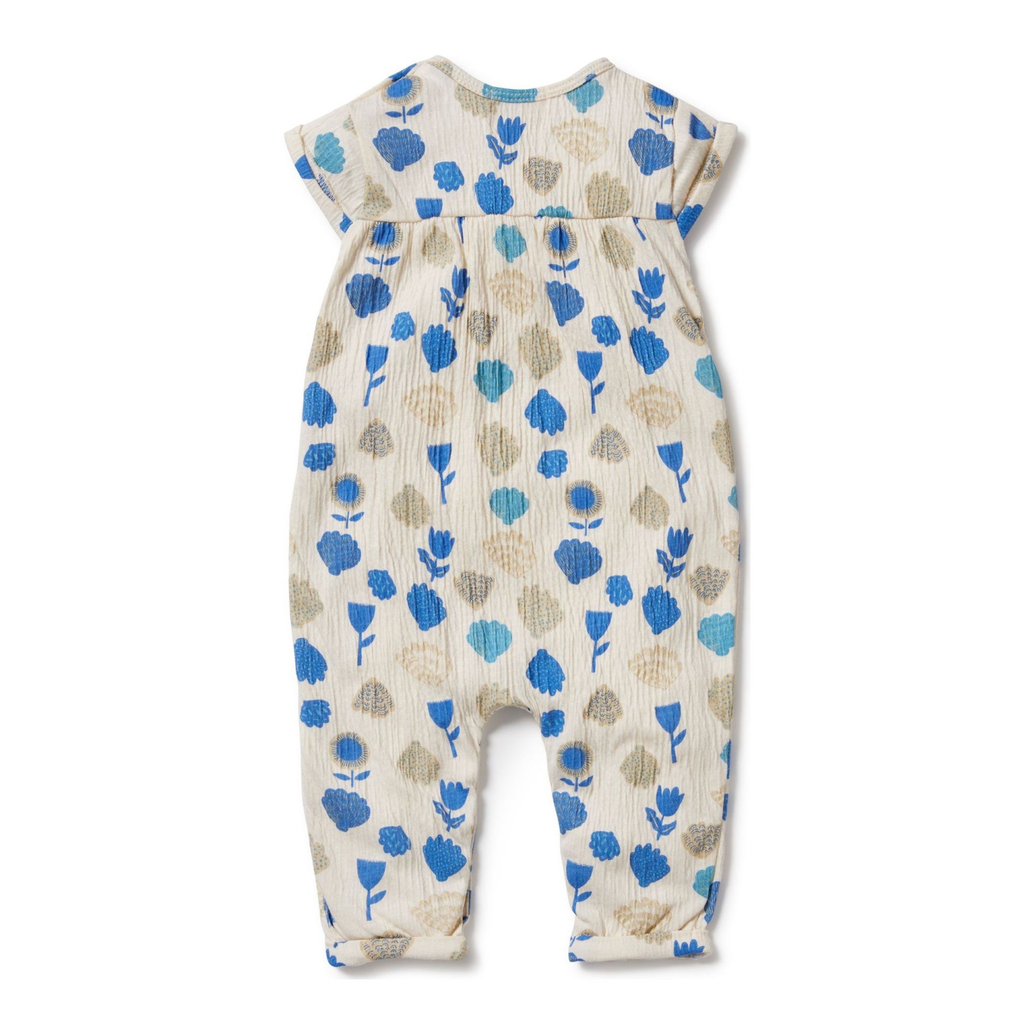 Wilson+Frenchy Crinkle Jumpsuit - Ocean Breeze