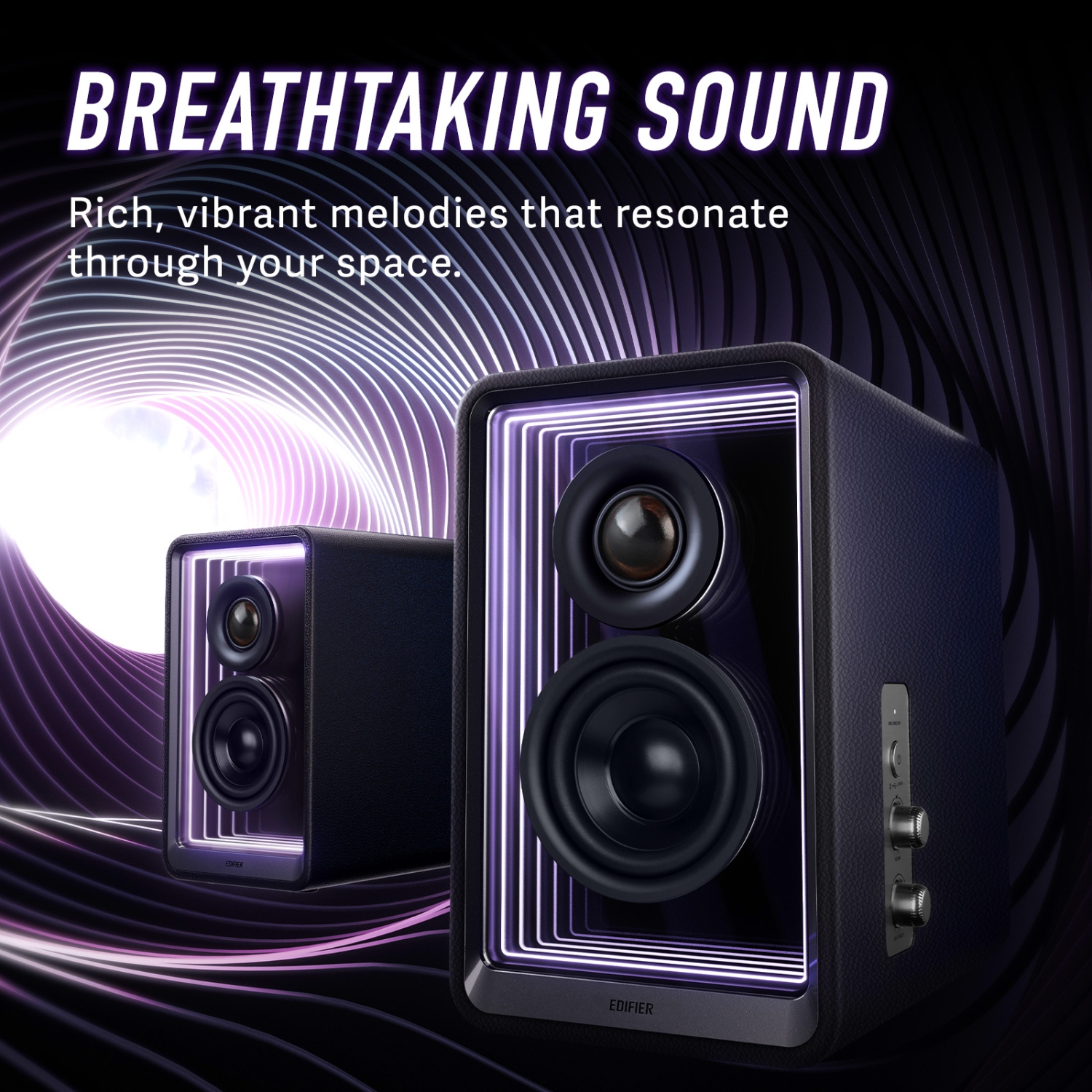 Edifier QR65 Active Monitor Speakers with GaN Charger, Wireless Audio Bluetooth Computer Speakers