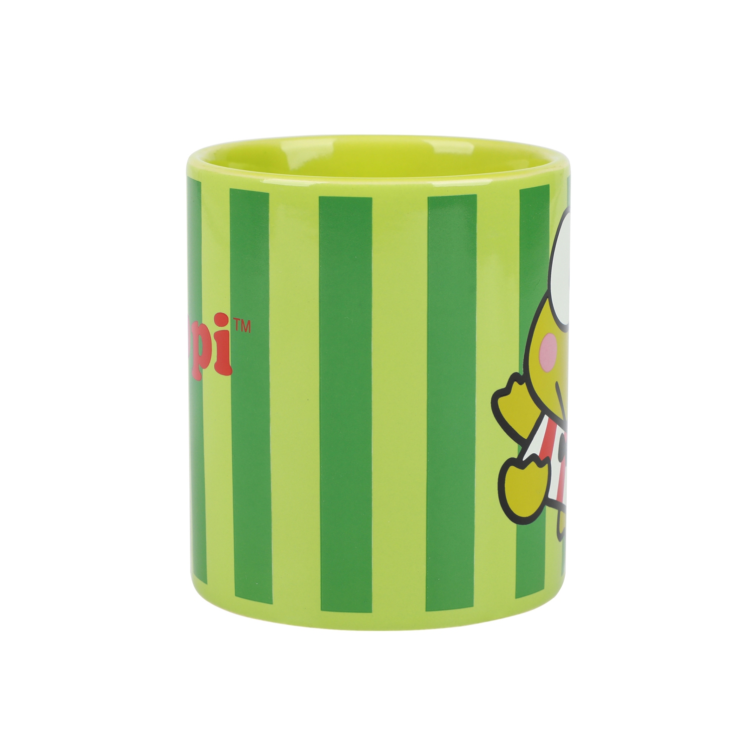 Tasse 16&nbsp;oz verte à rayures Keroppi Hello Kitty x Friends