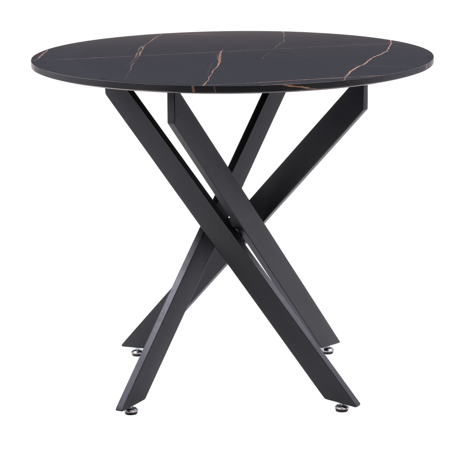 CorLiving Lennox Iron Leg Trestle Dining Table